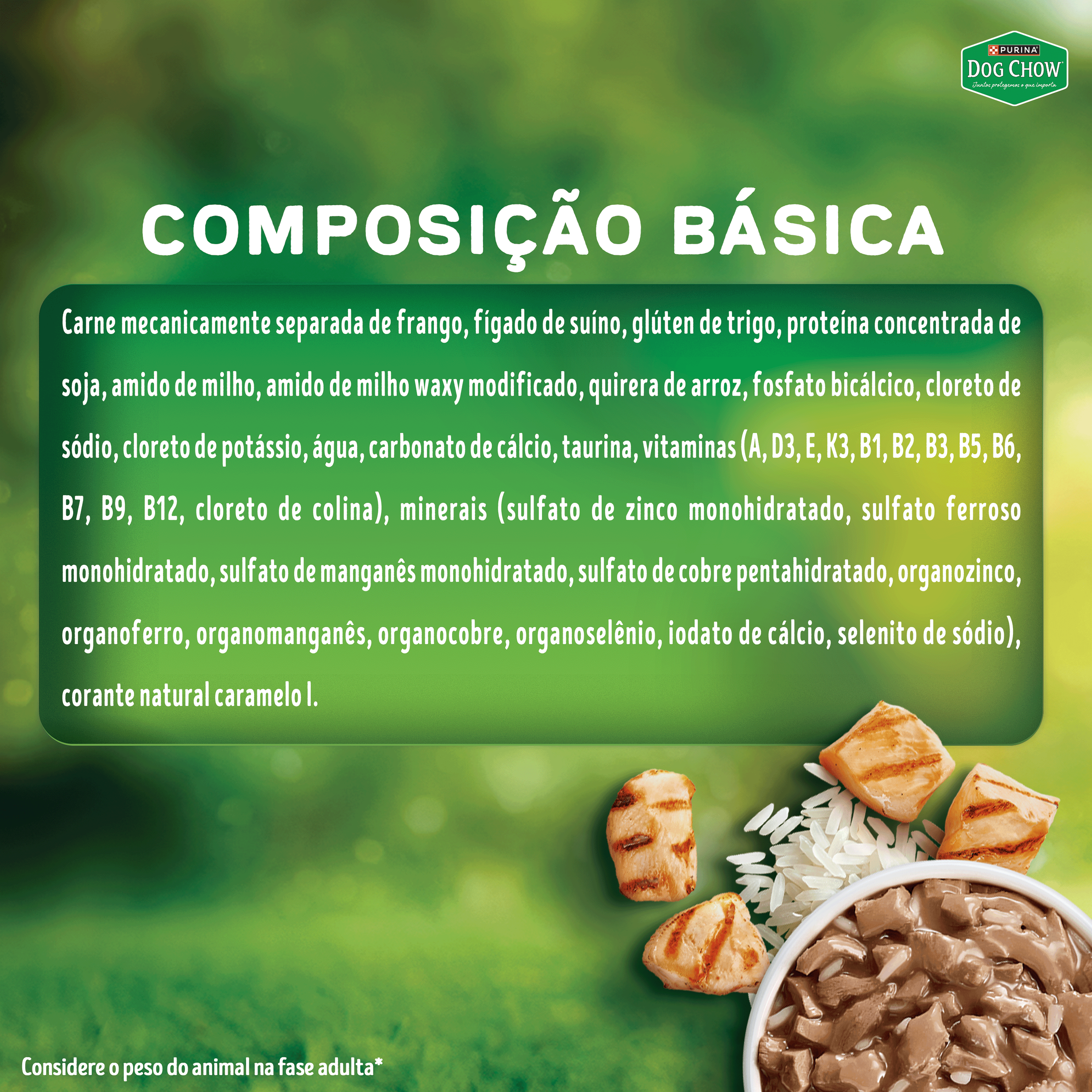 Dog Chow sachê ração úmida para cães adulto sabor frango com arroz 85g