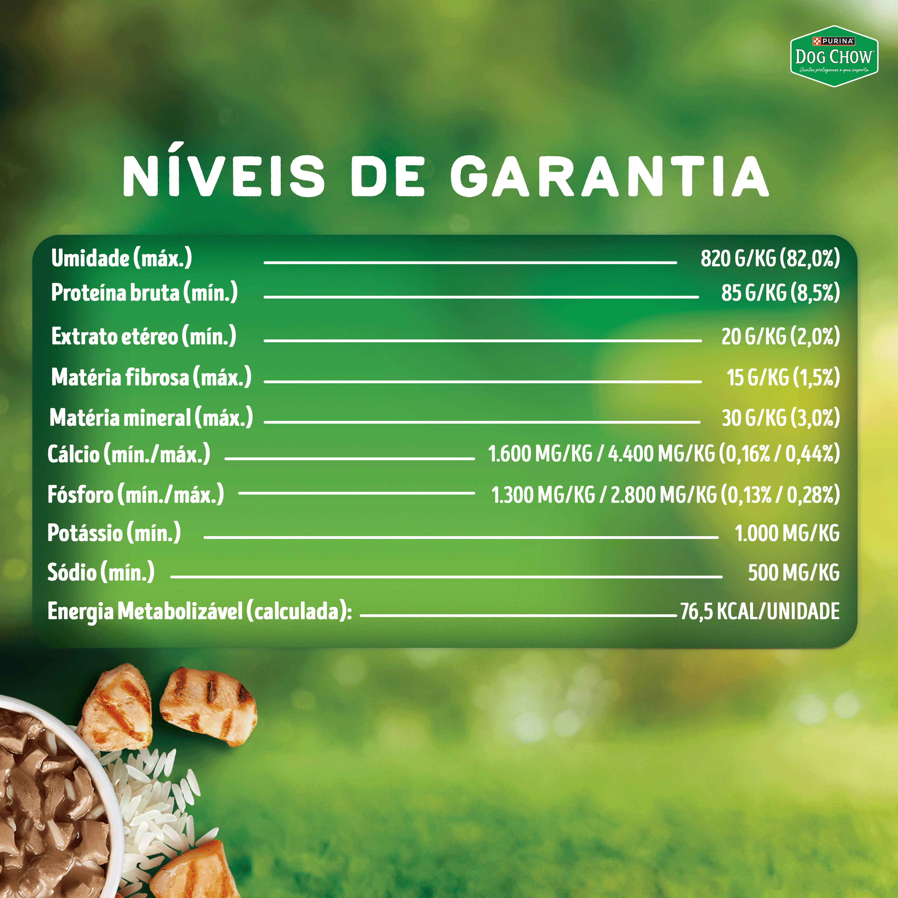 Dog Chow sachê ração úmida para cães adulto sabor frango com arroz 85g