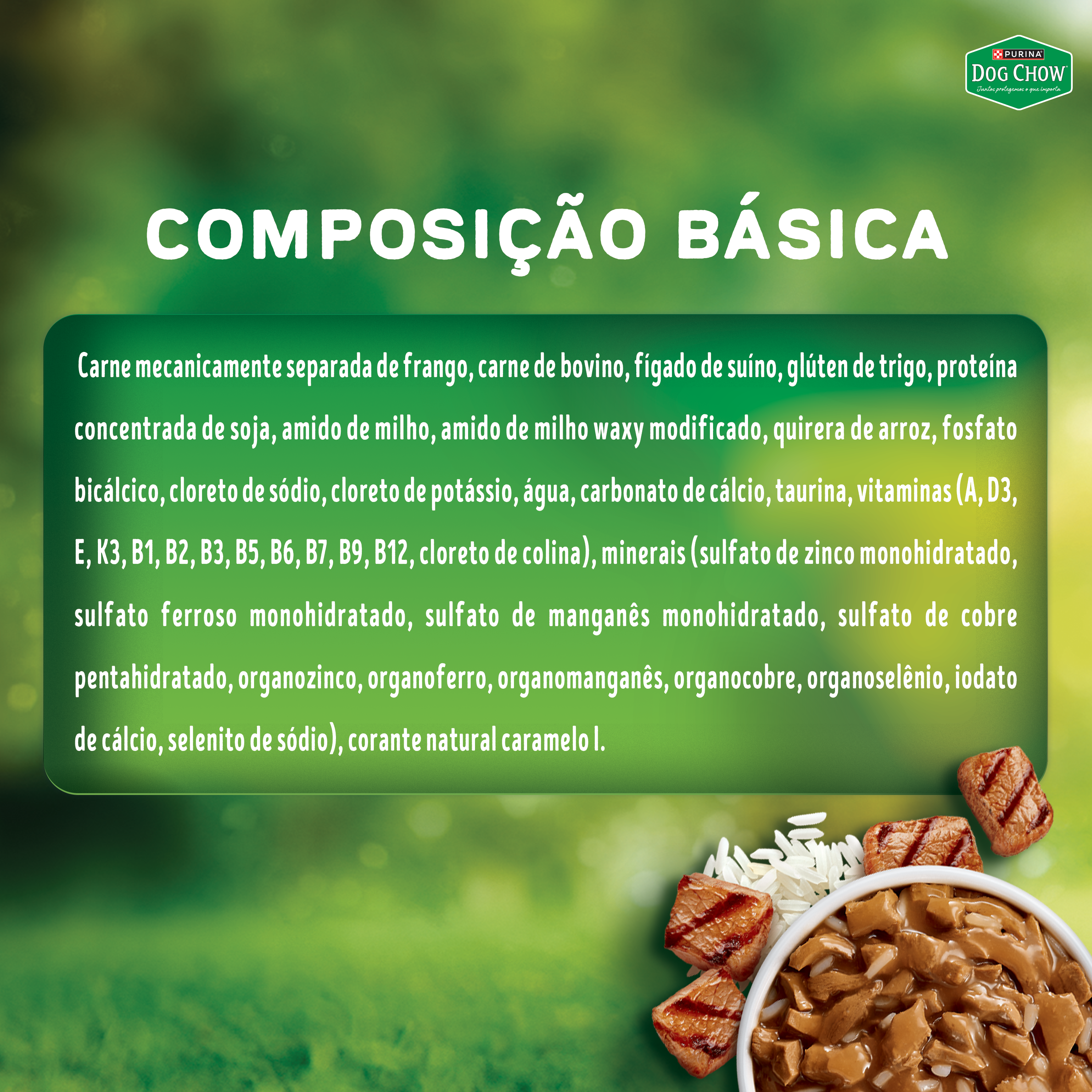Dog Chow sachê ração úmida para cães adulto sabor carne com arroz 85g