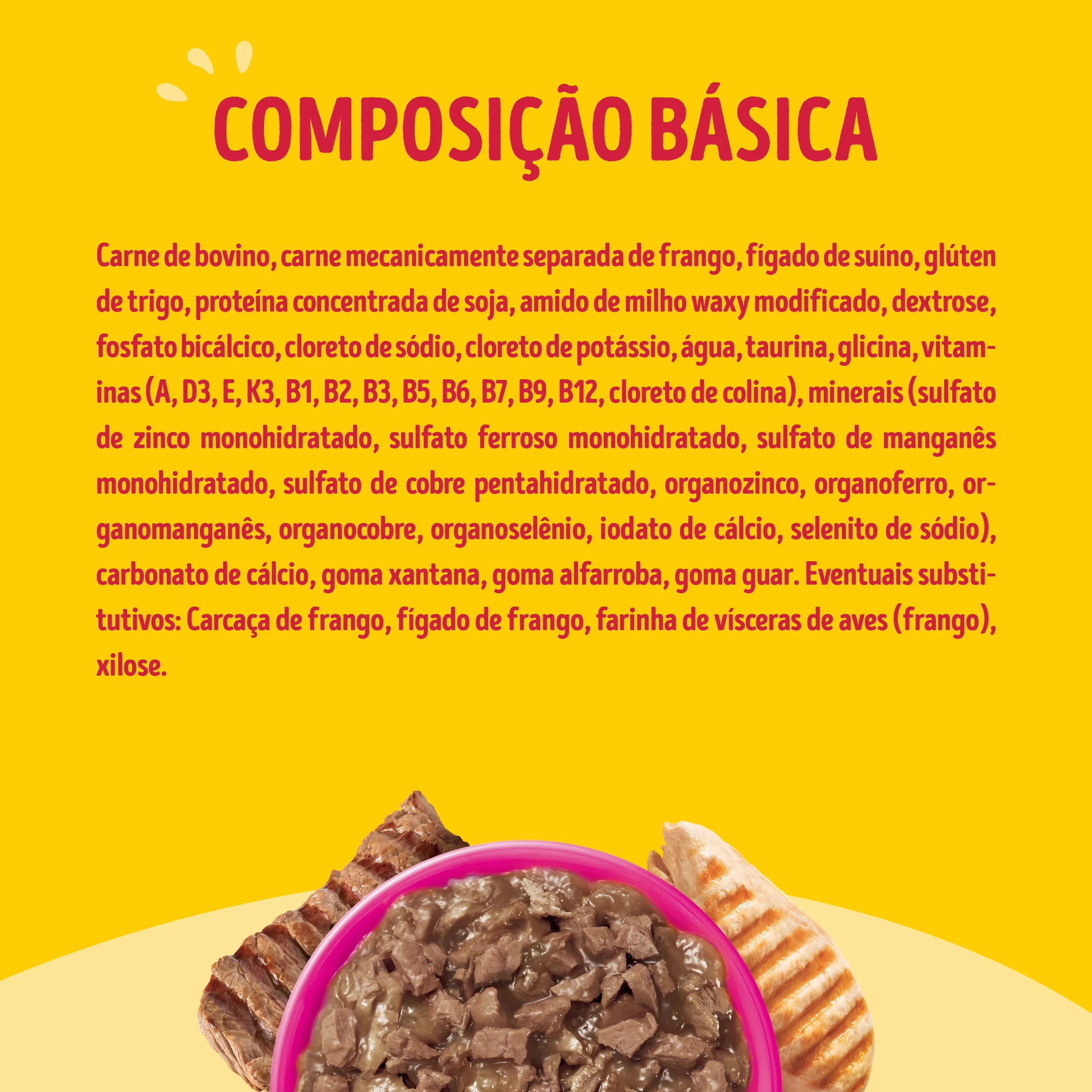 Ração úmida para gatos Friskies Mix de Carnes com molho cremoso, combinação de carne, frango e fígado.