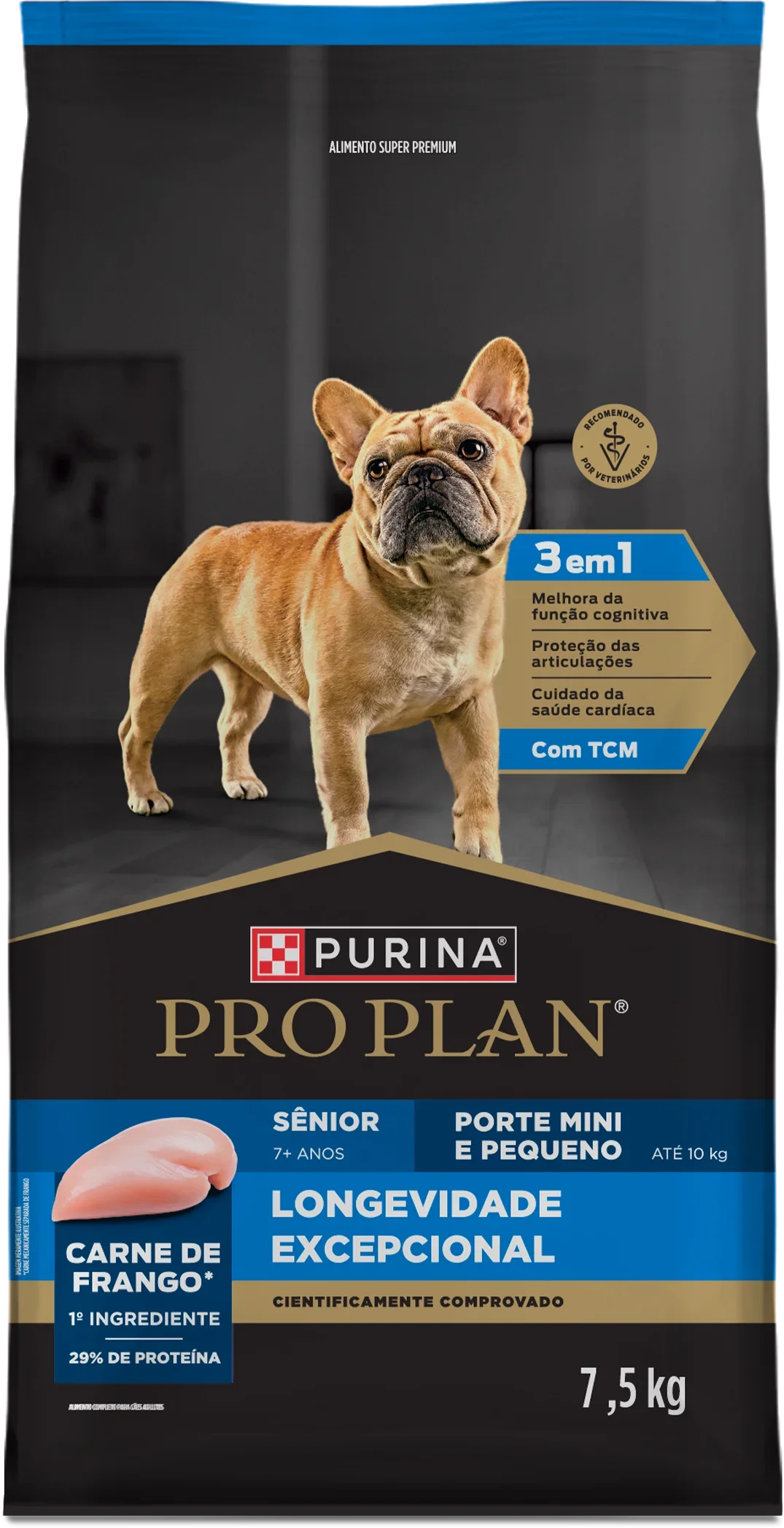 Ração Pro Plan Longevidade Excepcional para cães idosos de porte mini e pequeno
