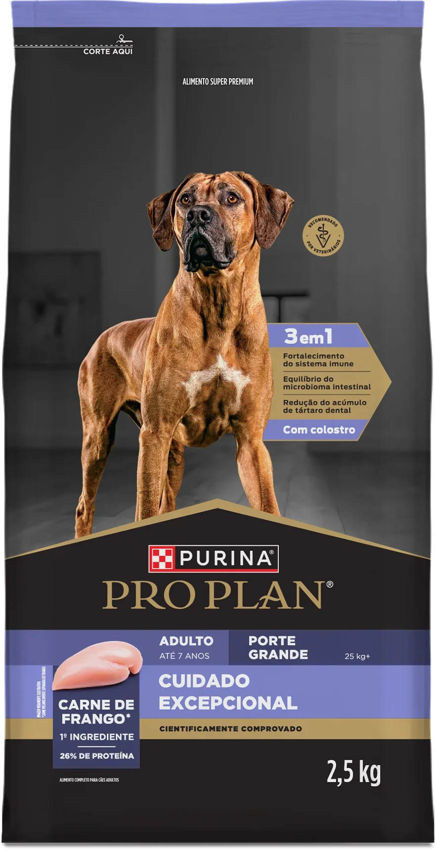 Alimento para cães adultos de porte grande Pro Plan Cuidado Excepcional com frango