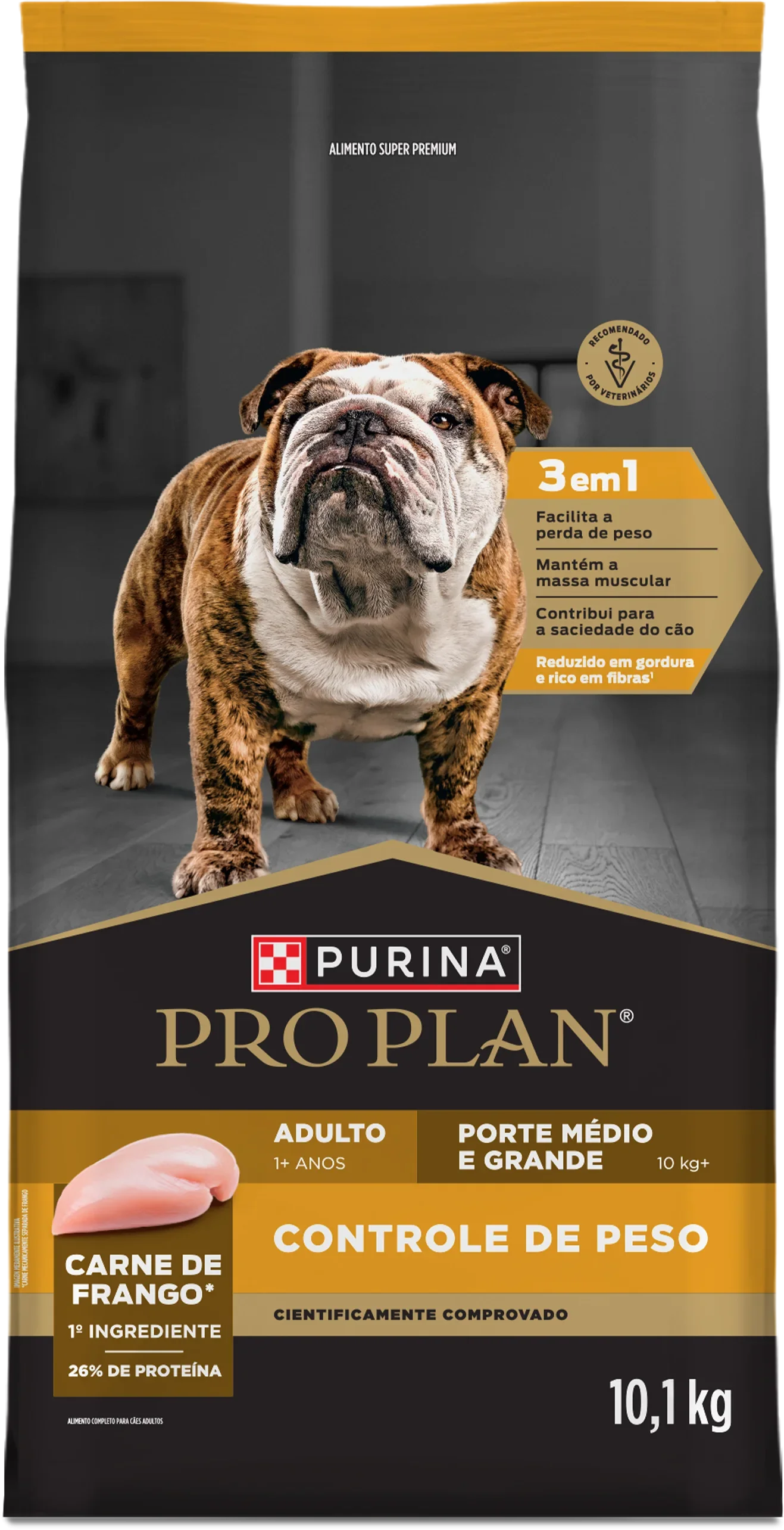 Ração Pro Plan controle de peso para cães adultos de porte médio e grande