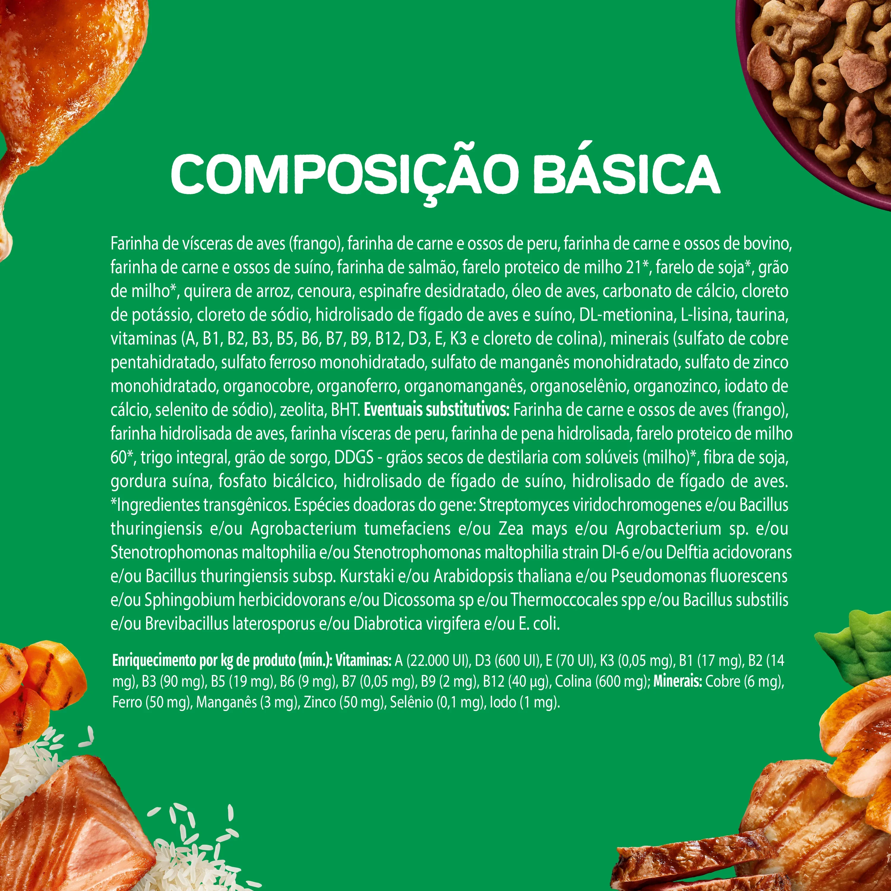 Embalagem de Dog Chow Multiproteína Ração para Cães Adultos Purina