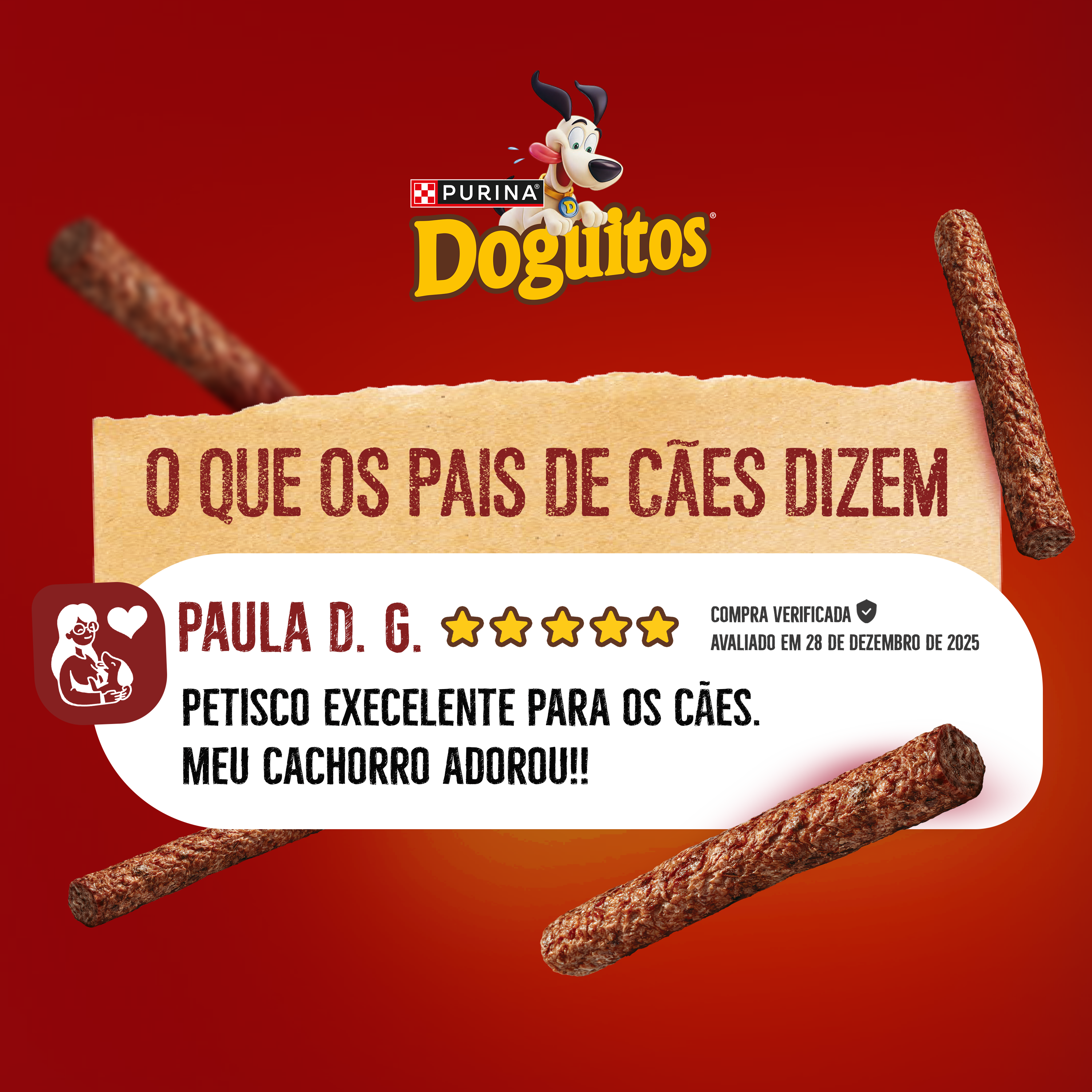 Doguitos Linguicinha Cães Adultos e Filhotes