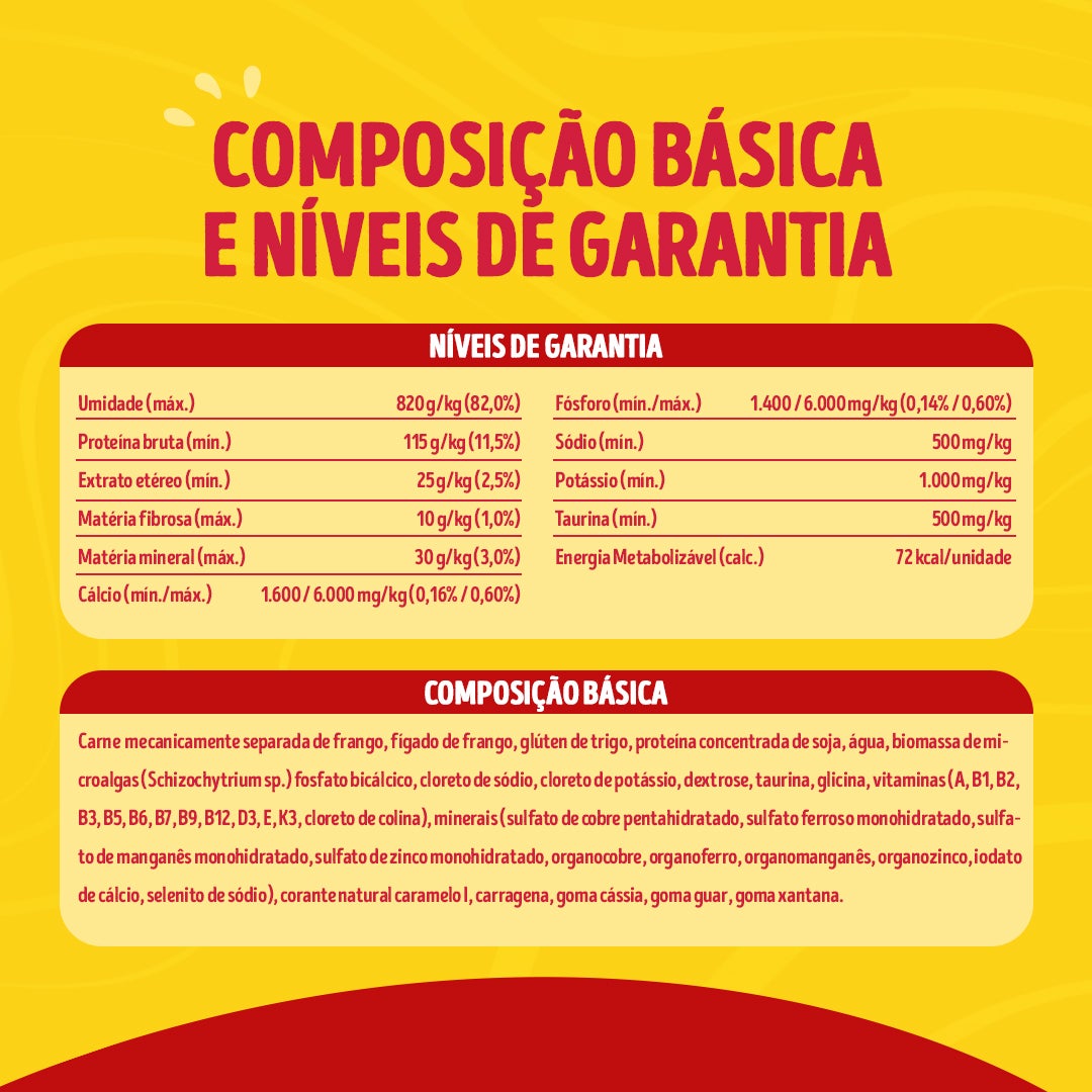 Ração úmida para gatos adultos Friskies® Patê Sensações sabor Frango