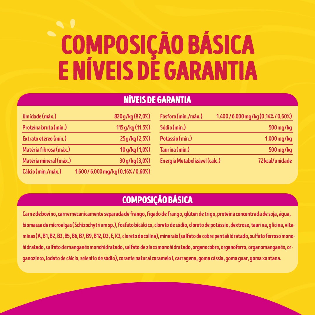 Ração úmida para gatos adultos Friskies® Patê Sensações sabor Carne