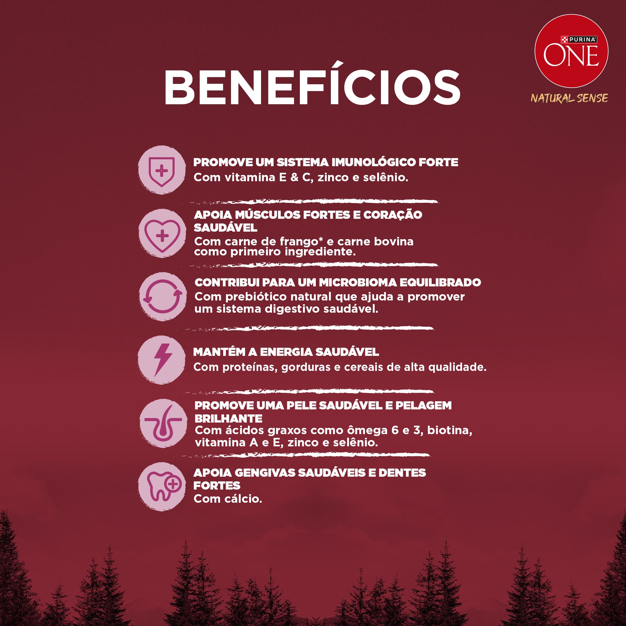 Purina One Natural Sense ração para cães adultos minis e pequenos com frango e carne bovina