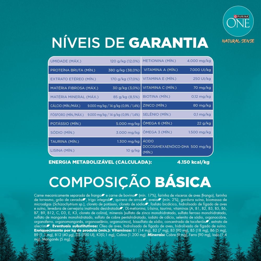 Purina One Natural Sense ração para gatos filhotes com frango e carne bovina