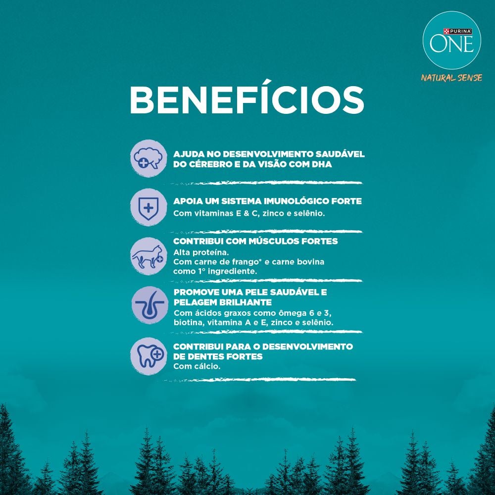 Purina One Natural Sense ração para gatos filhotes com frango e carne bovina