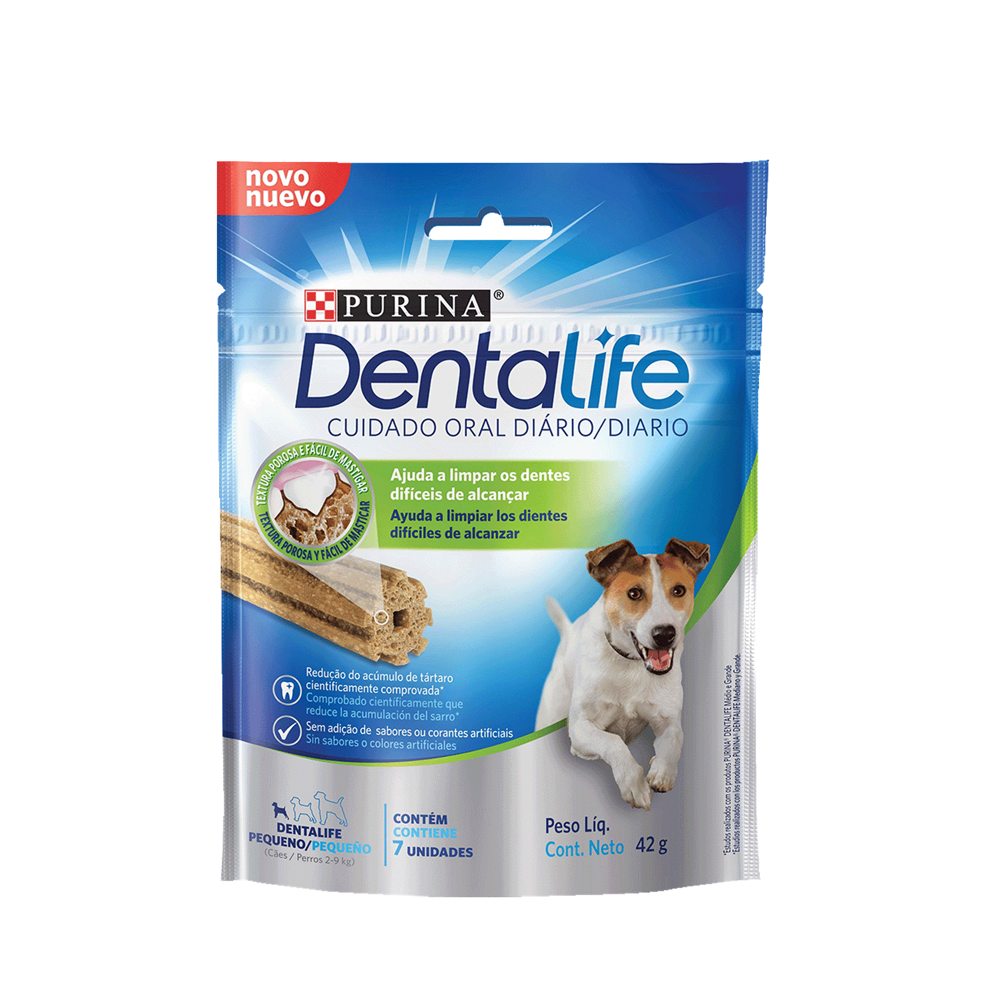 Embalagem de DENTALIFE Cães Adultos Pequenos Frango, vista frontal