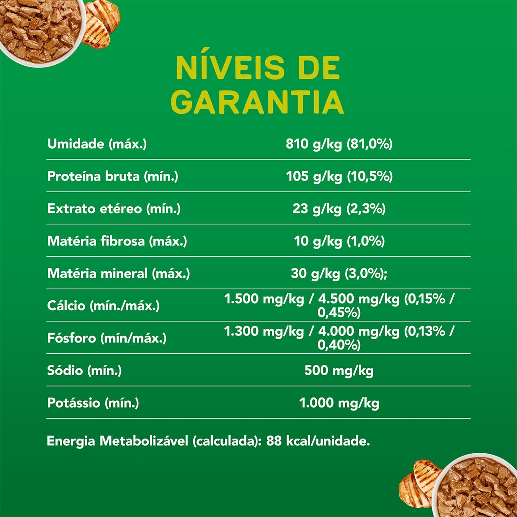 Informações de DOG CHOW® ExtraLife® Ração Úmida para Cão Adulto minis e pequenos sabor frango