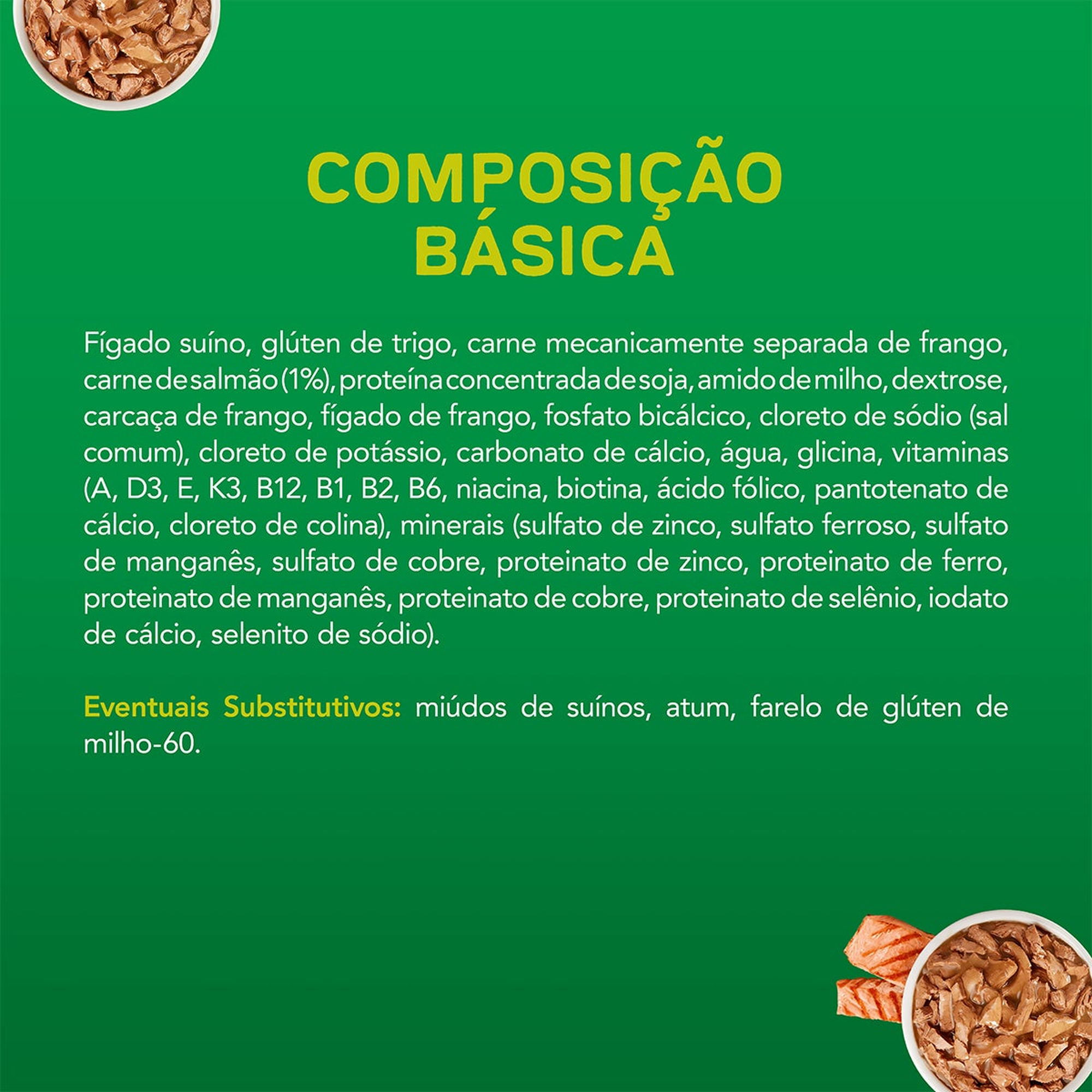 Informações de DOG CHOW® ExtraLife® Ração Úmida para Cão Adulto minis e pequenos sabor salmão
