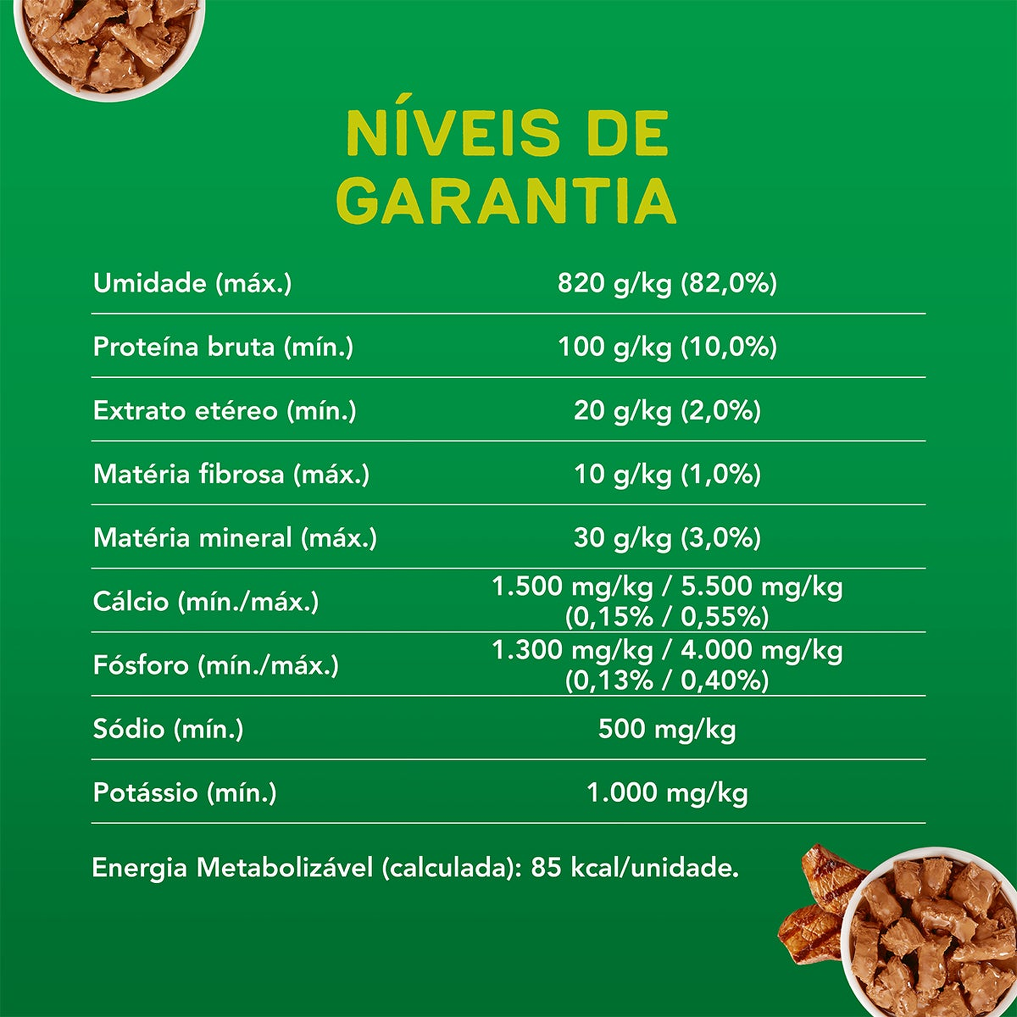 Informações de DOG CHOW® ExtraLife® Ração Úmida para Cão Adulto todos os tamanhos sabor carne