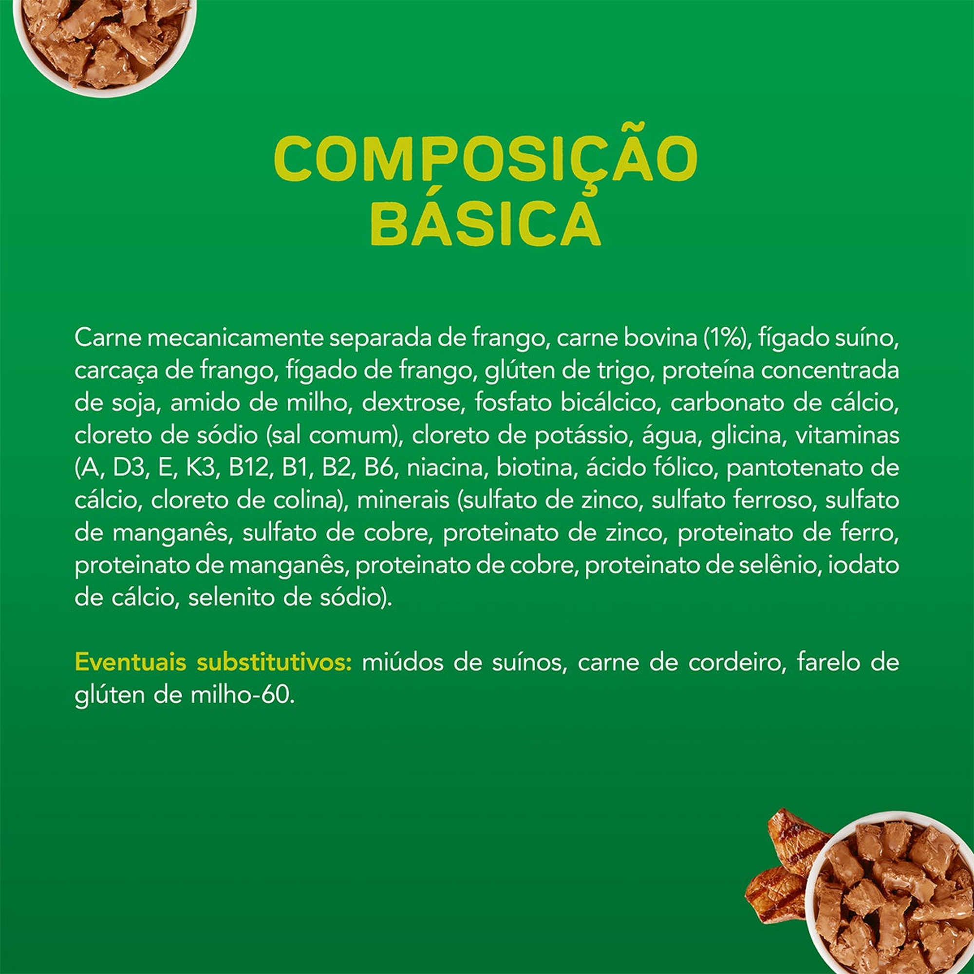 Informações de DOG CHOW® ExtraLife® Ração Úmida para Cão Adulto todos os tamanhos sabor carne