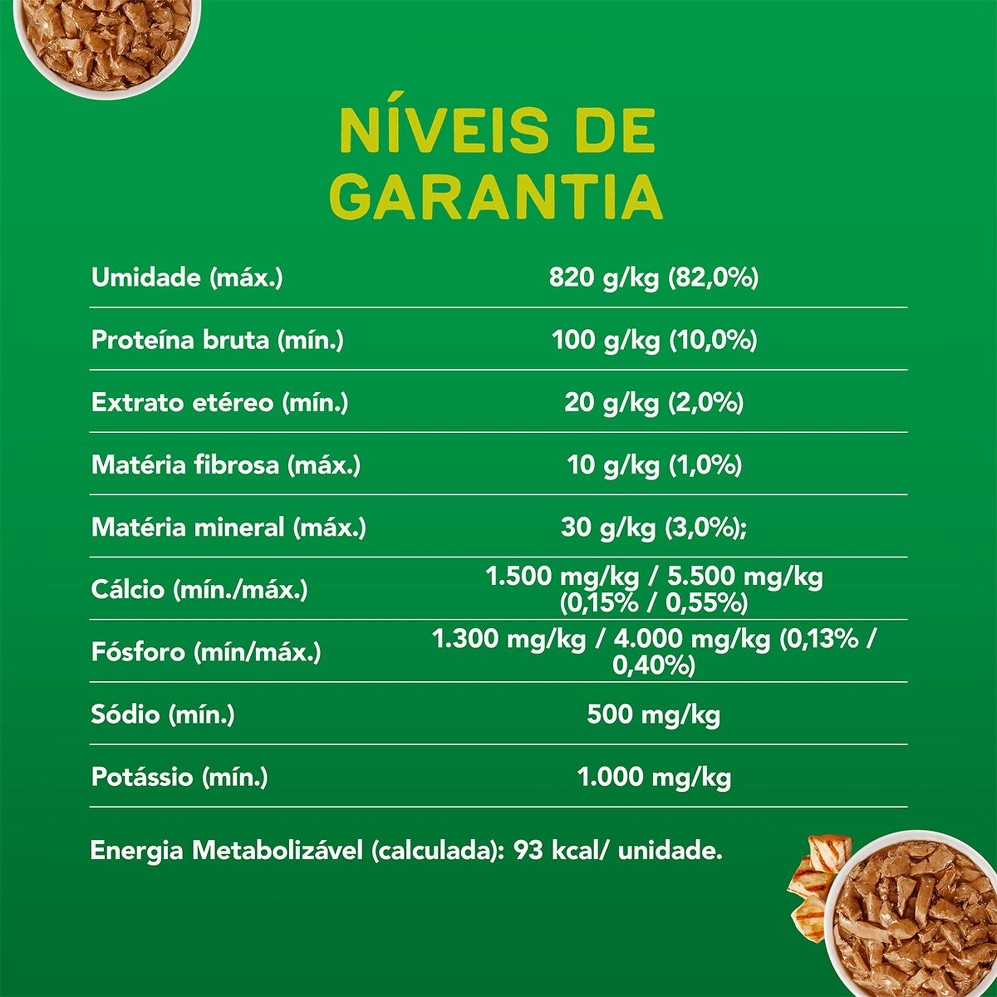 Informações de DOG CHOW® ExtraLife® Ração Úmida para Cão Adulto todos os tamanhos sabor frango