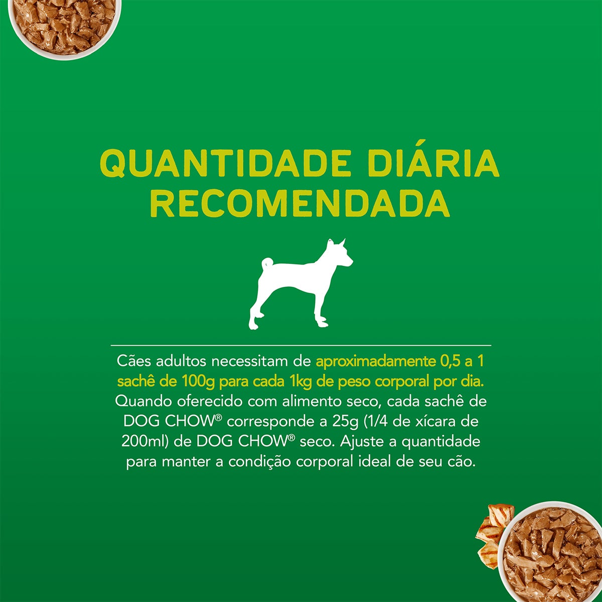 Informações de DOG CHOW® ExtraLife® Ração Úmida para Cão Adulto todos os tamanhos sabor frango