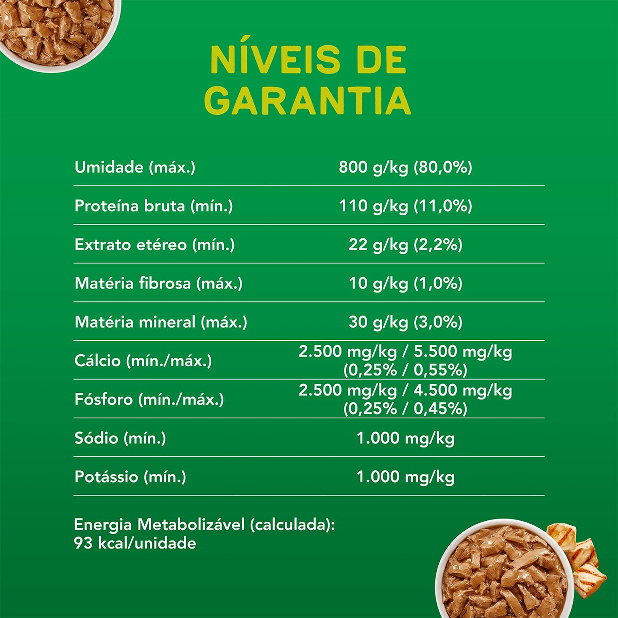 Informações de Dog Chow ExtraLife Sachê para Cães Filhotes Sabor Frango