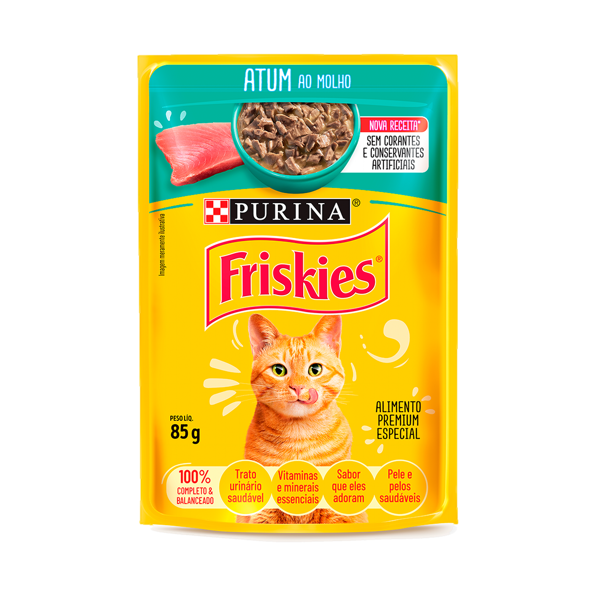 Embalagem de Friskies® Atum ao molho, vista frontal