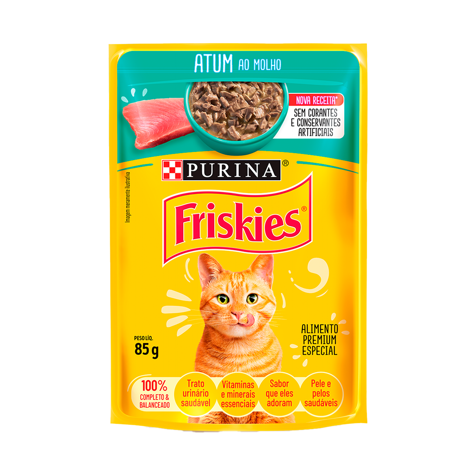 Embalagem de Friskies® Atum ao molho, vista frontal