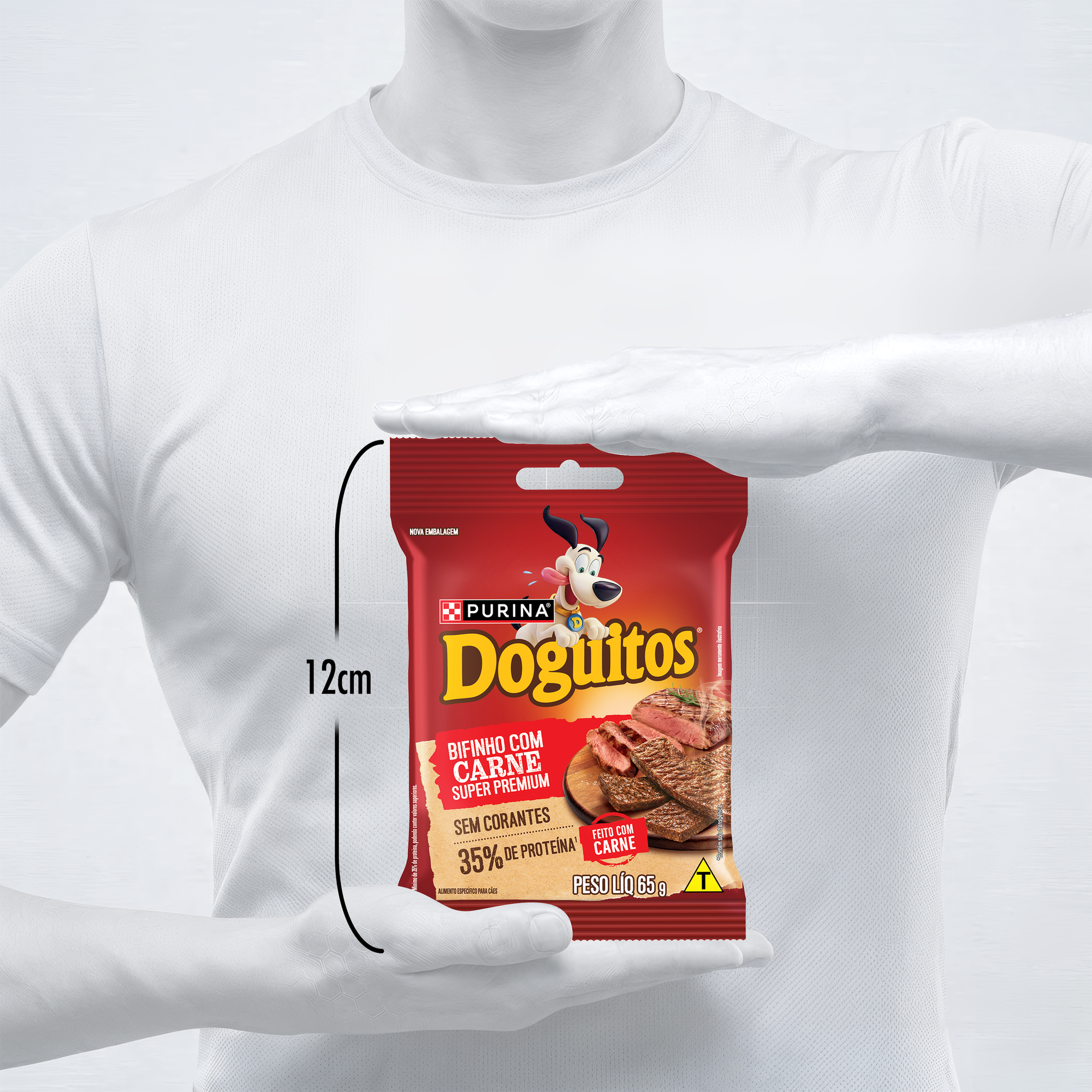 Informações de Petisco Bifinho PURINA® DOGUITOS® com Carne para Cães Adultos