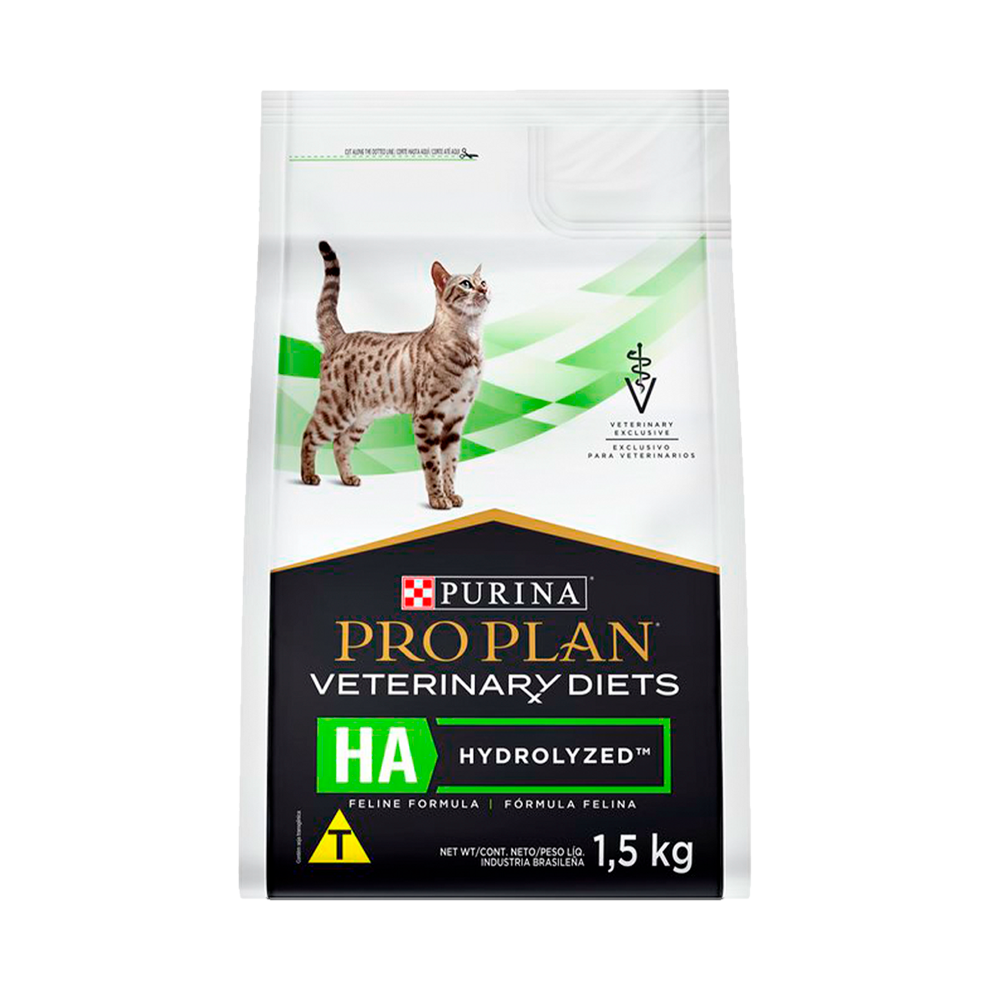 Embalagem de PRO PLAN® Veterinary Diets Fln HA para Gato Adulto sabor frango, vista frontal