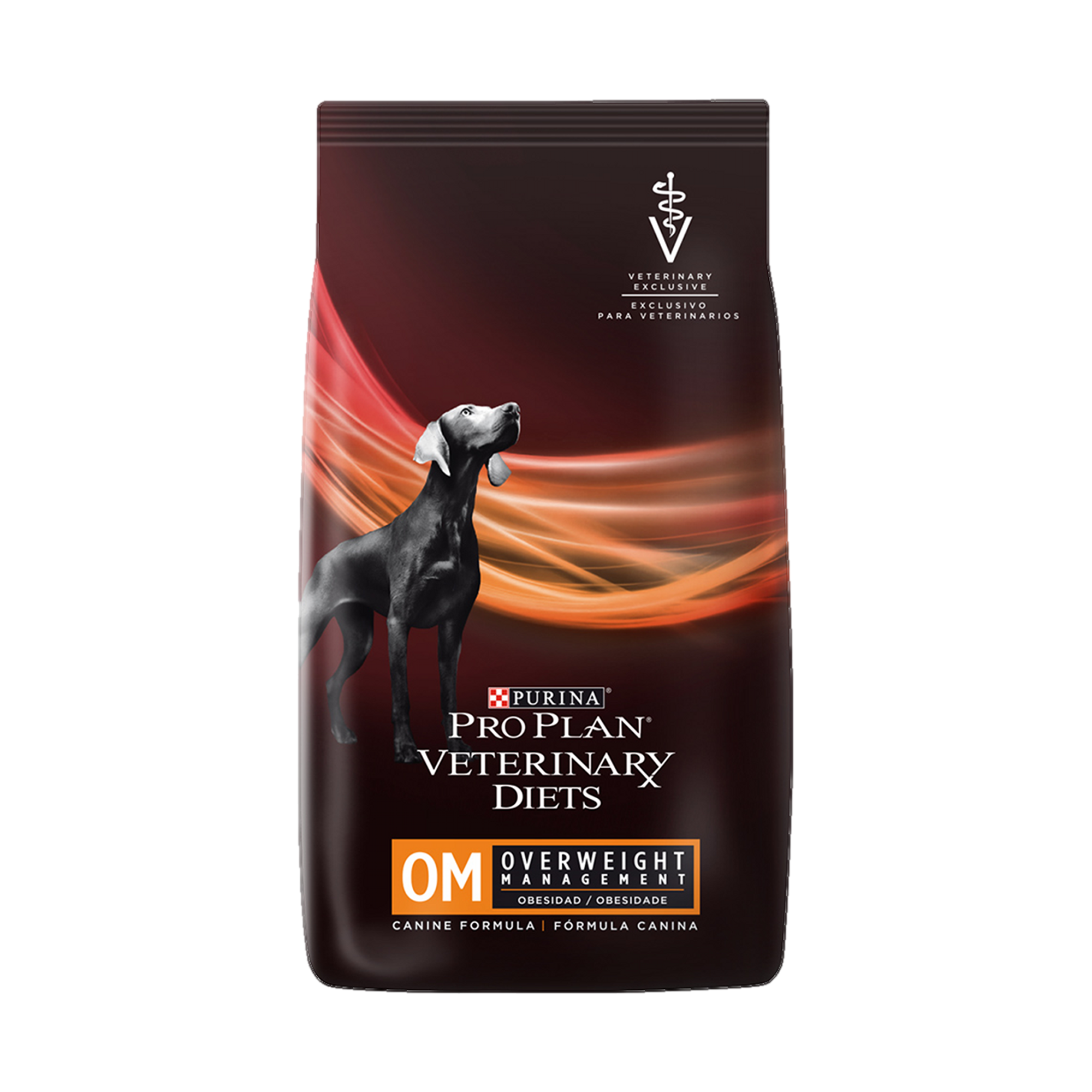 Embalagem de PRO PLAN® Veterinary Diets Obesidade para Cão Adulto todos os tamanhos sabor frango, vista frontal