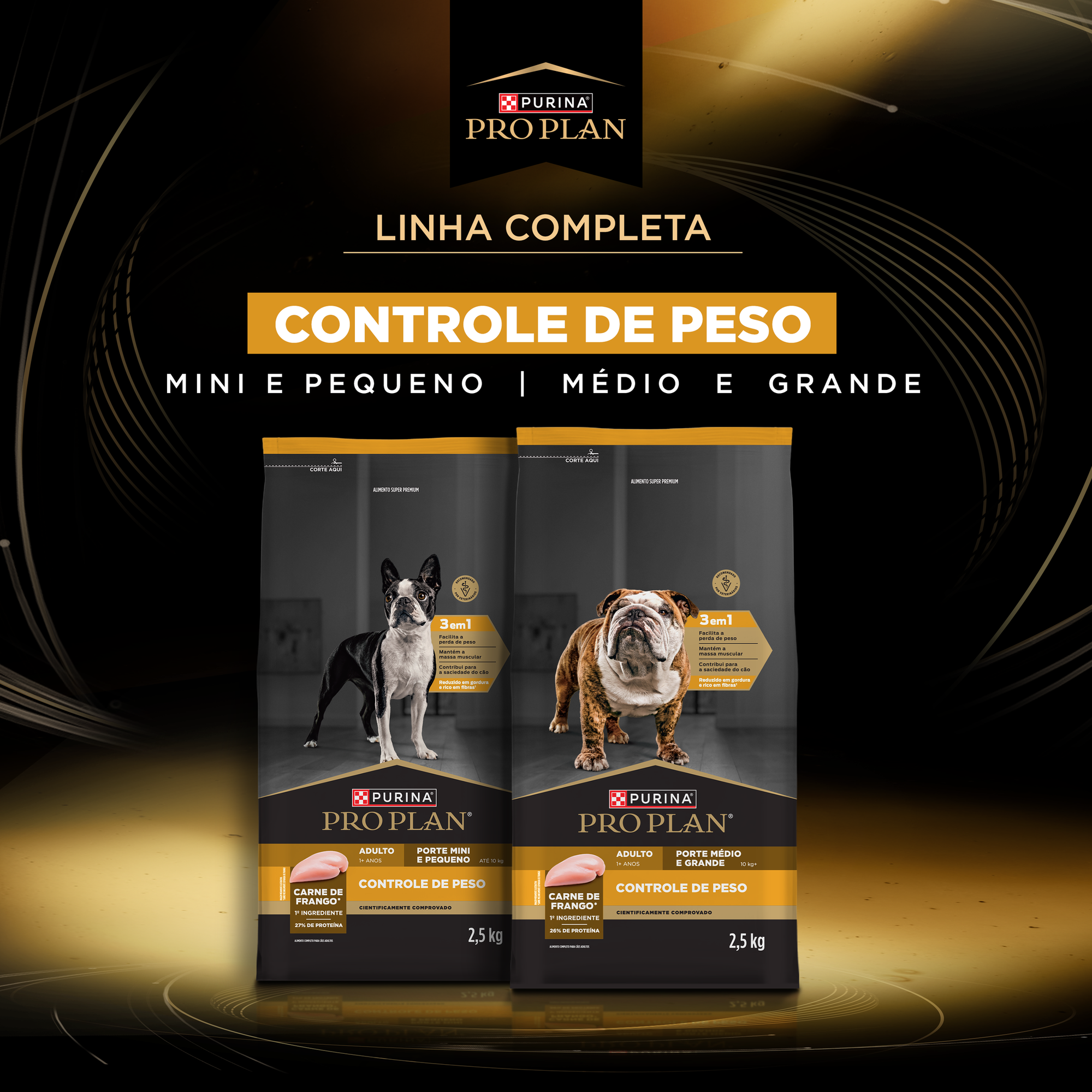 Informações de PURINA® PRO PLAN® Controle de Peso Minis e Pequenos