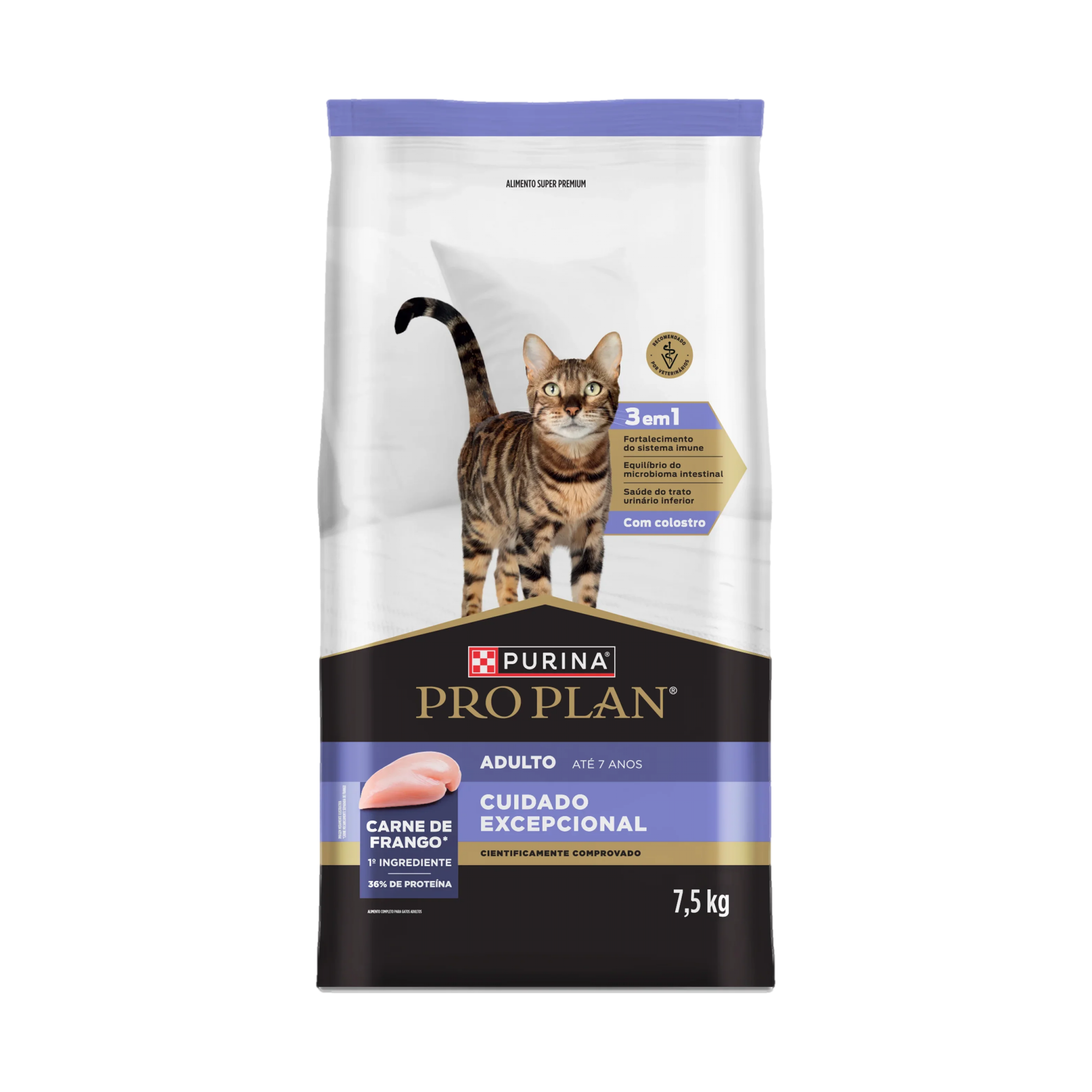 Embalagem de PURINA® PRO PLAN® Cuidado Excepcional Adulto Frango, vista frontal