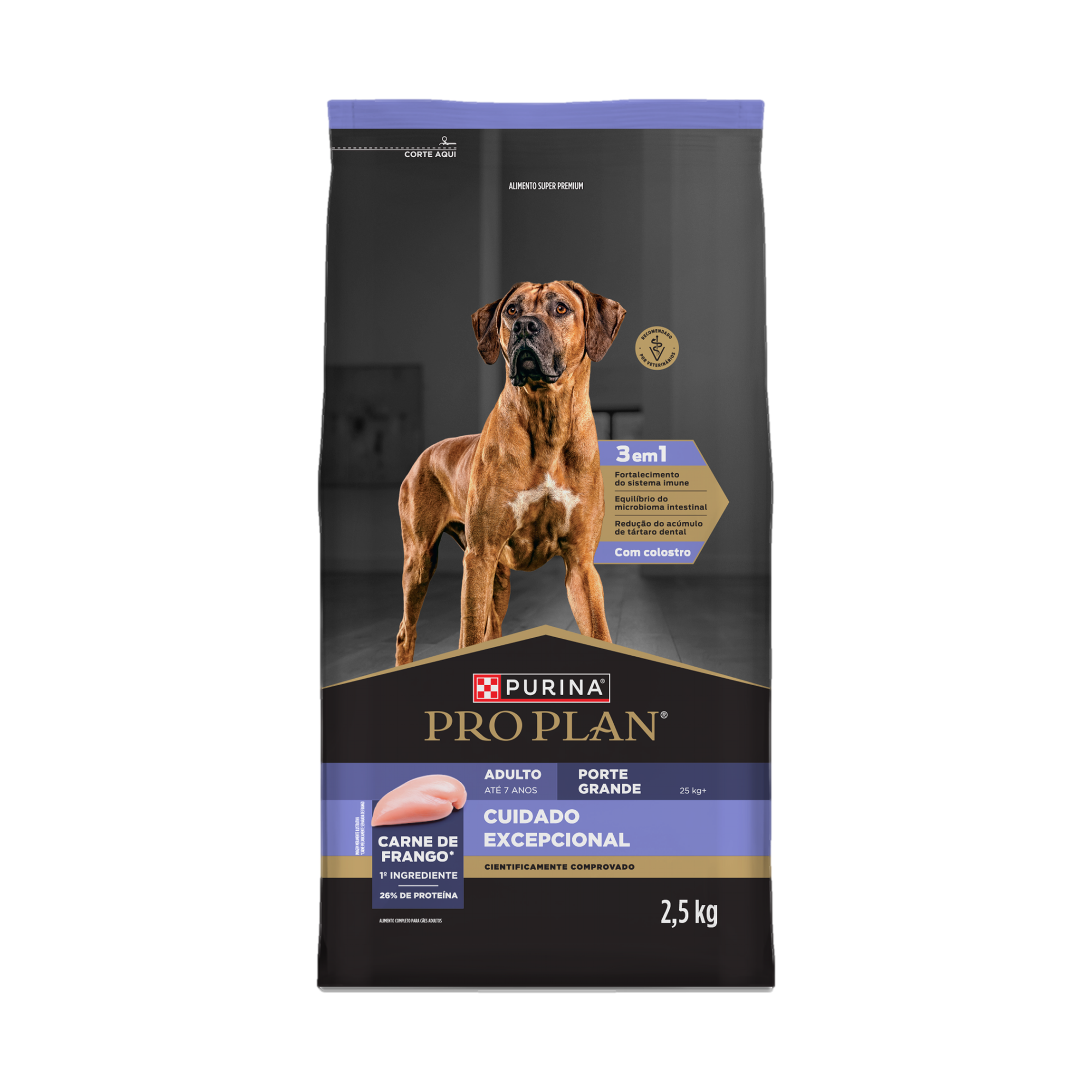 Embalagem de PURINA® PRO PLAN® Cuidado Excepcional Adulto Grande, vista frontal