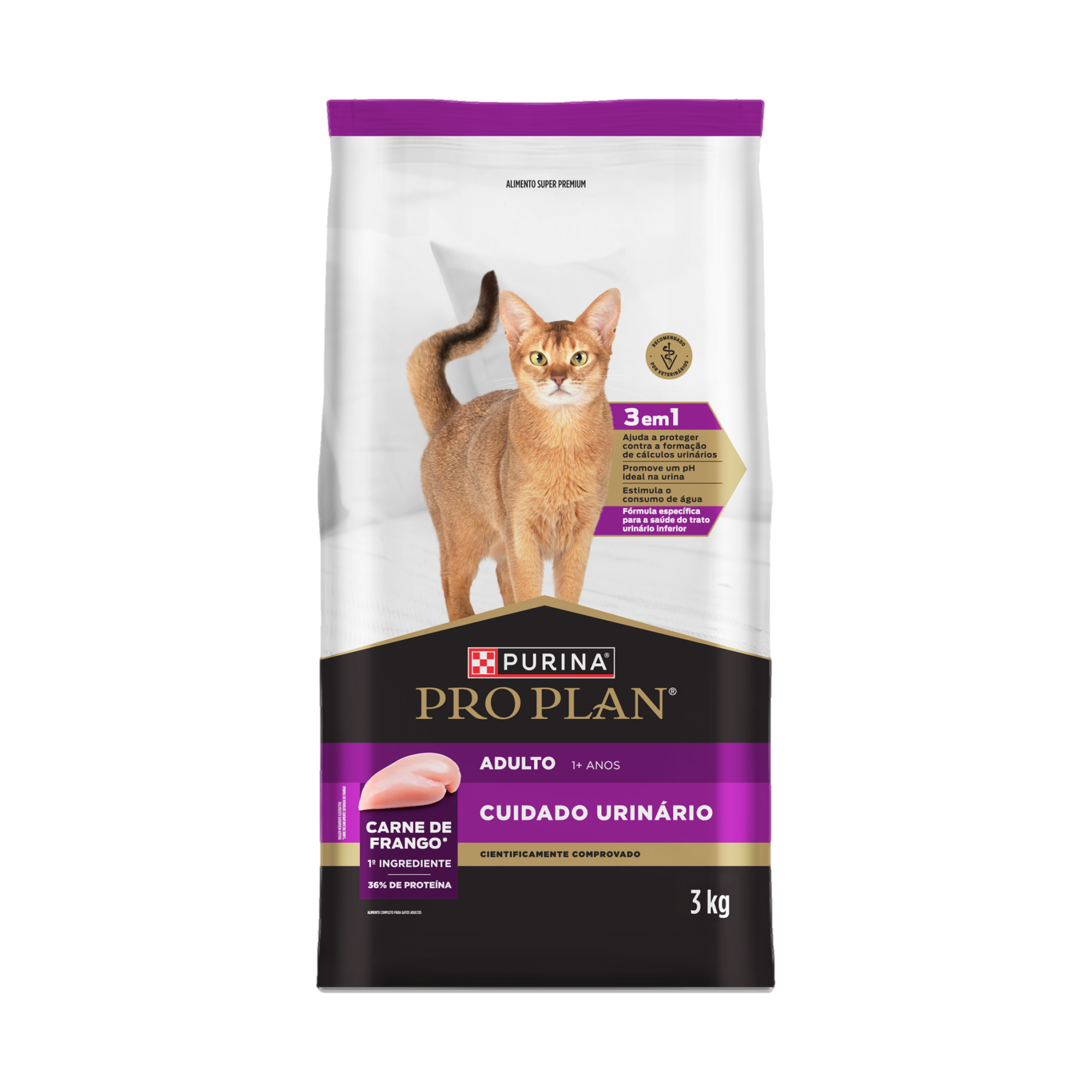 Embalagem de PURINA® PRO PLAN® Cuidado Urinário Adulto, vista frontal