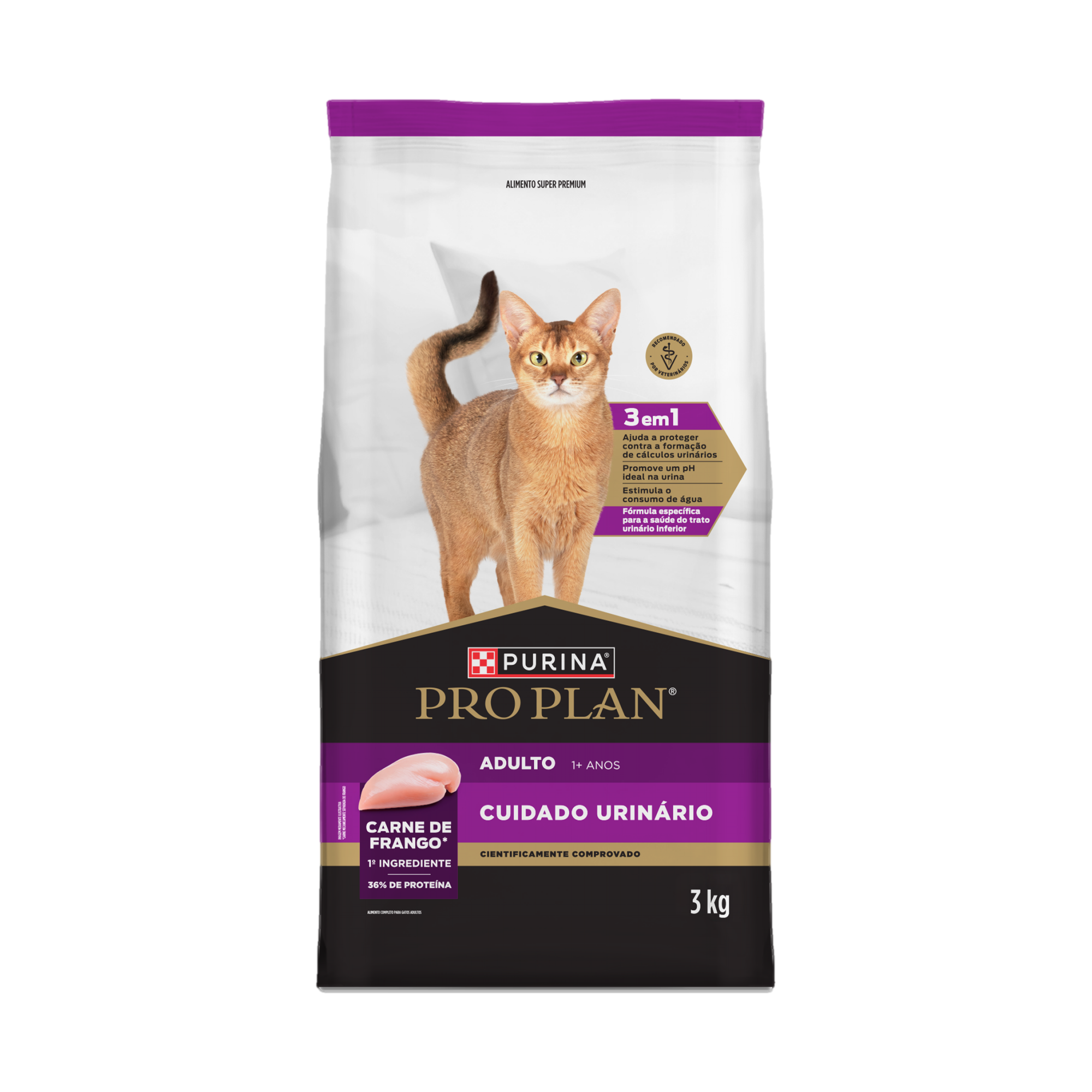 Embalagem de PURINA® PRO PLAN® Cuidado Urinário Adulto, vista frontal