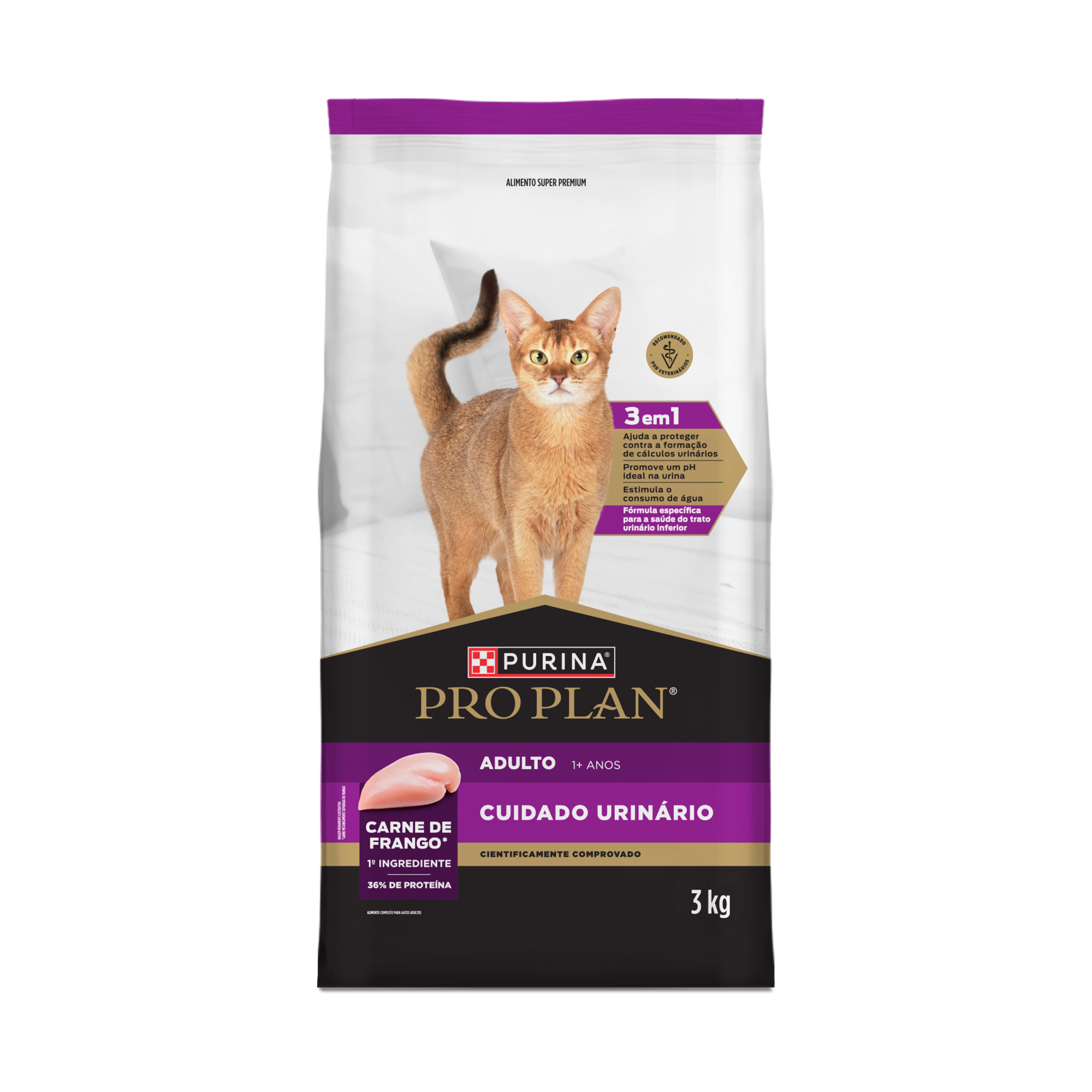 Embalagem de PURINA® PRO PLAN® Cuidado Urinário Adulto, vista frontal