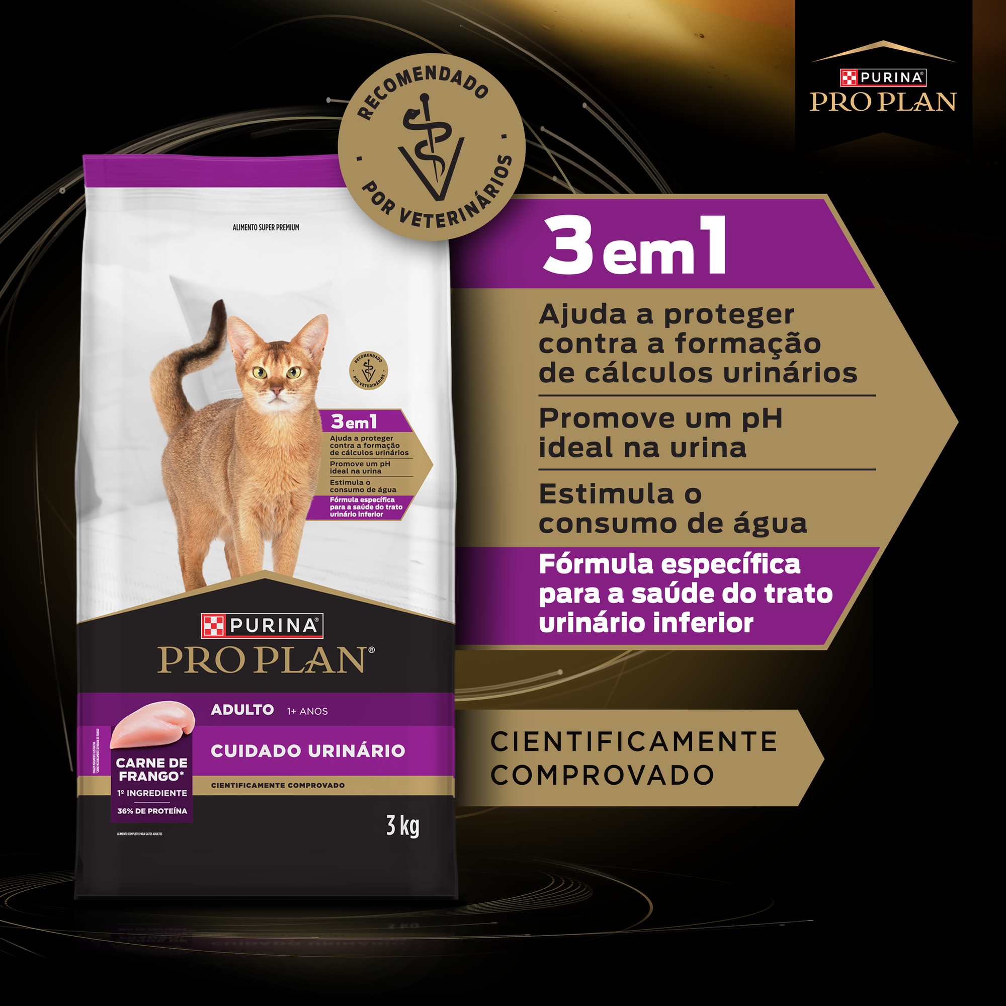 Informações de PURINA® PRO PLAN® Cuidado Urinário Adulto