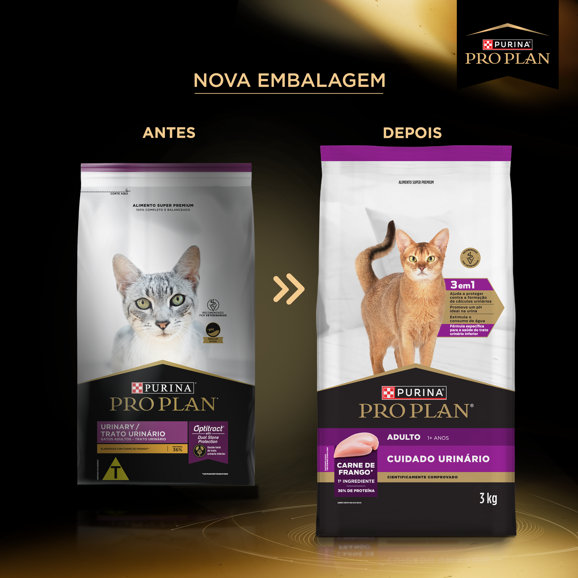 Informações de PURINA® PRO PLAN® Cuidado Urinário Adulto