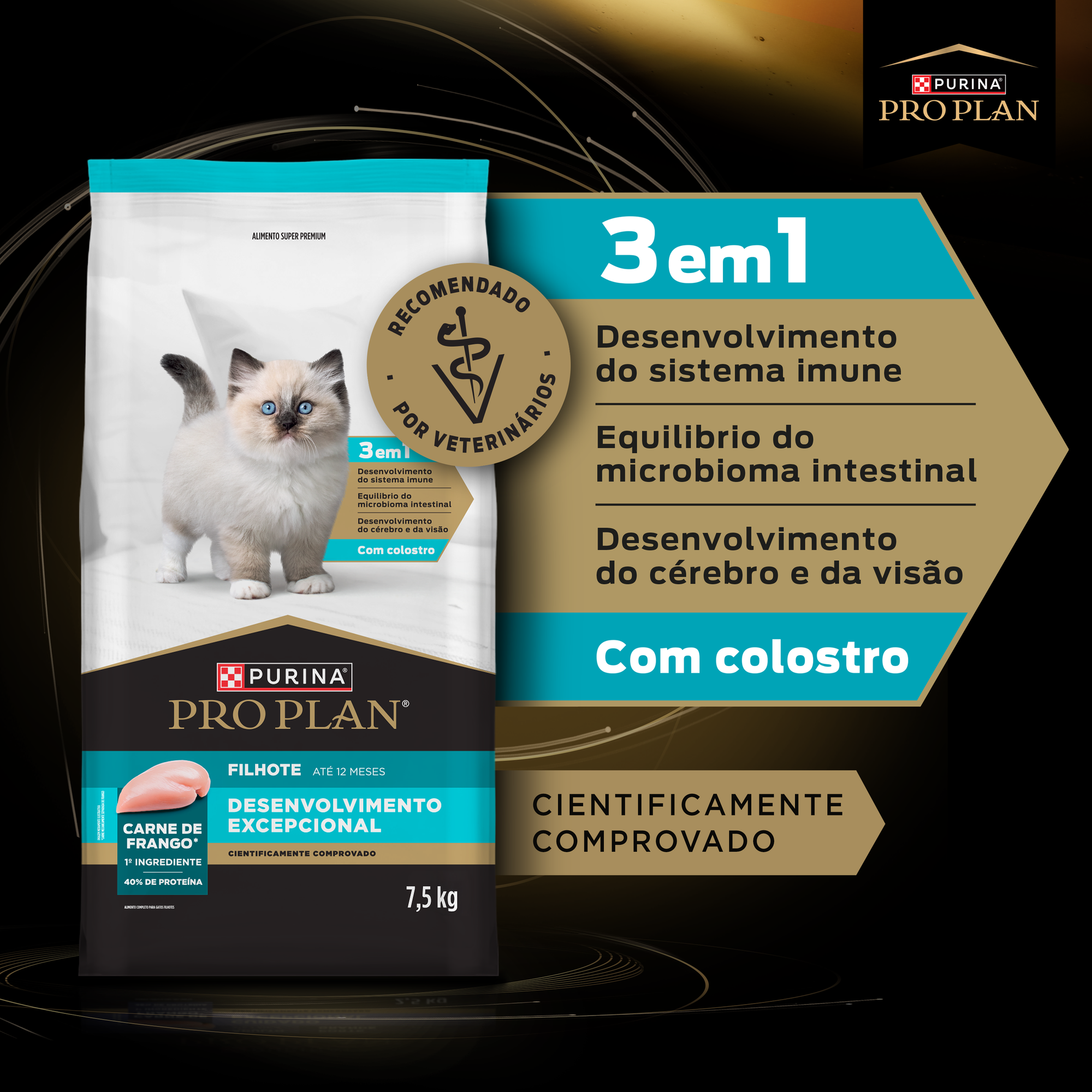 Informações de PURINA® PRO PLAN® Desenvolvimento Excepcional Filhote