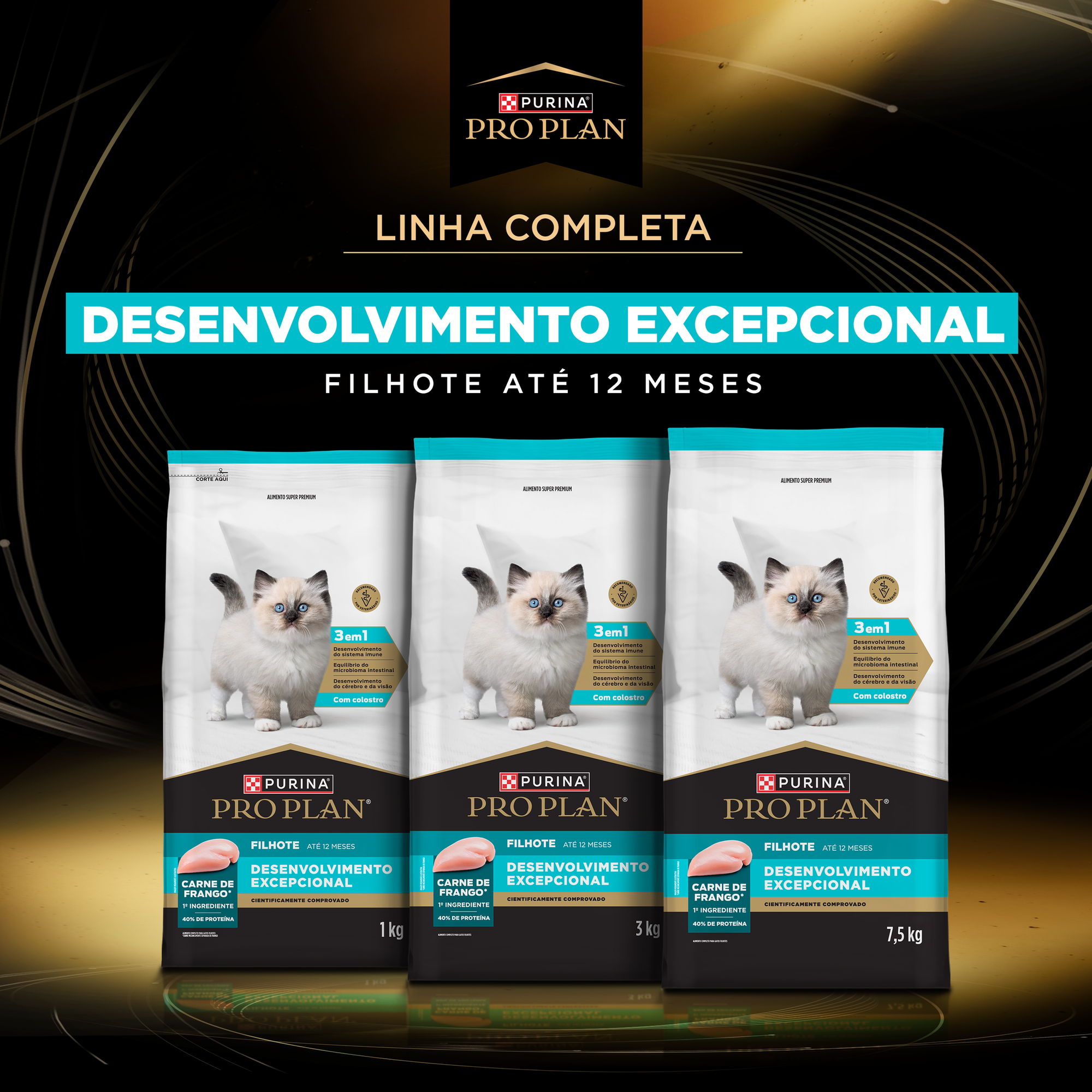 Informações de PURINA® PRO PLAN® Desenvolvimento Excepcional Filhote