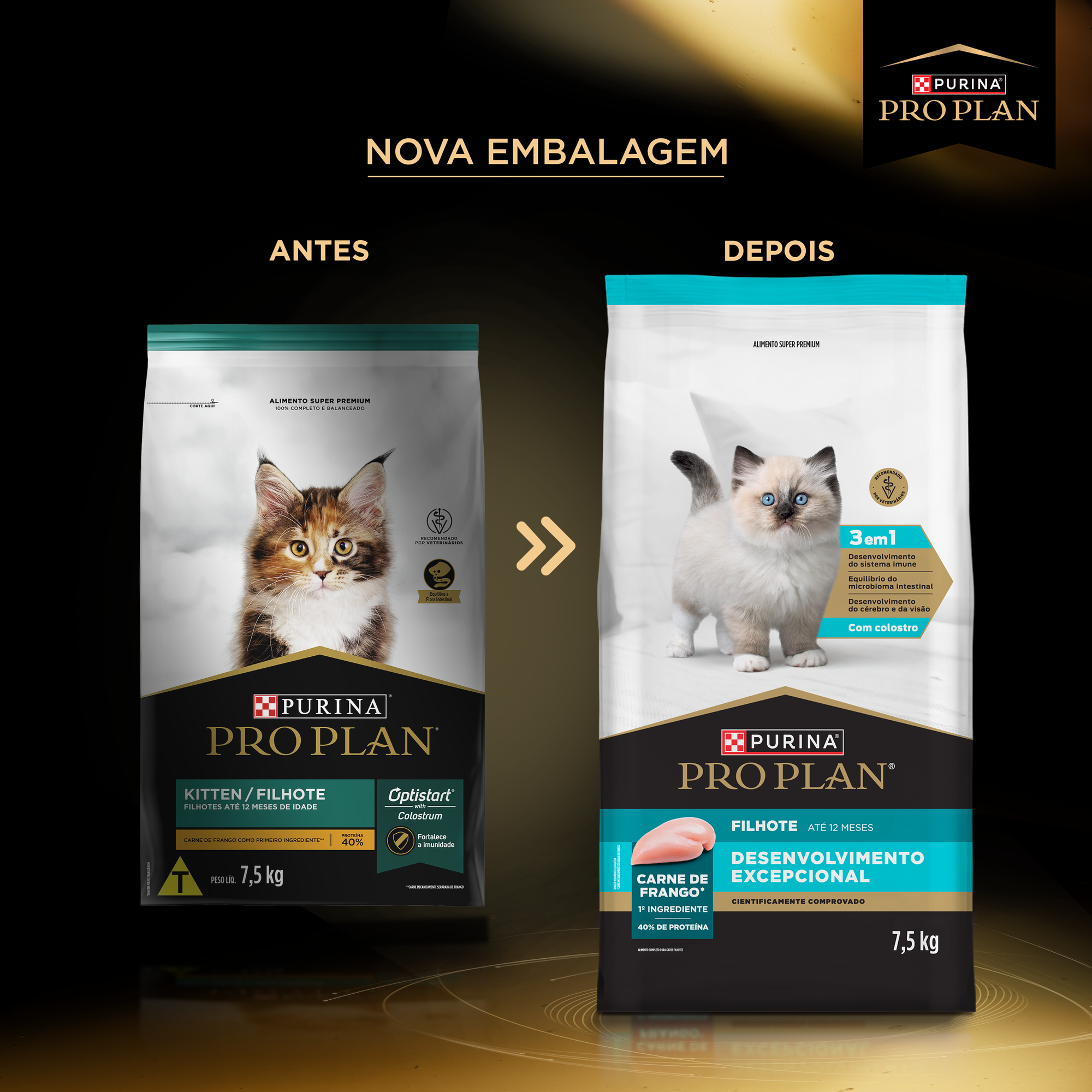 Informações de PURINA® PRO PLAN® Desenvolvimento Excepcional Filhote