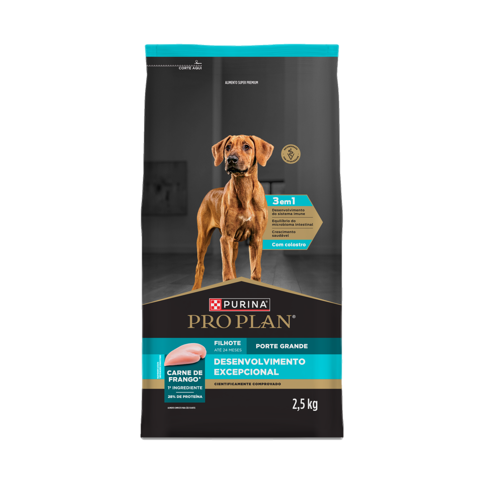 Embalagem de PURINA® PRO PLAN® Desenvolvimento Excepcional Filhote Porte Grande, vista frontal