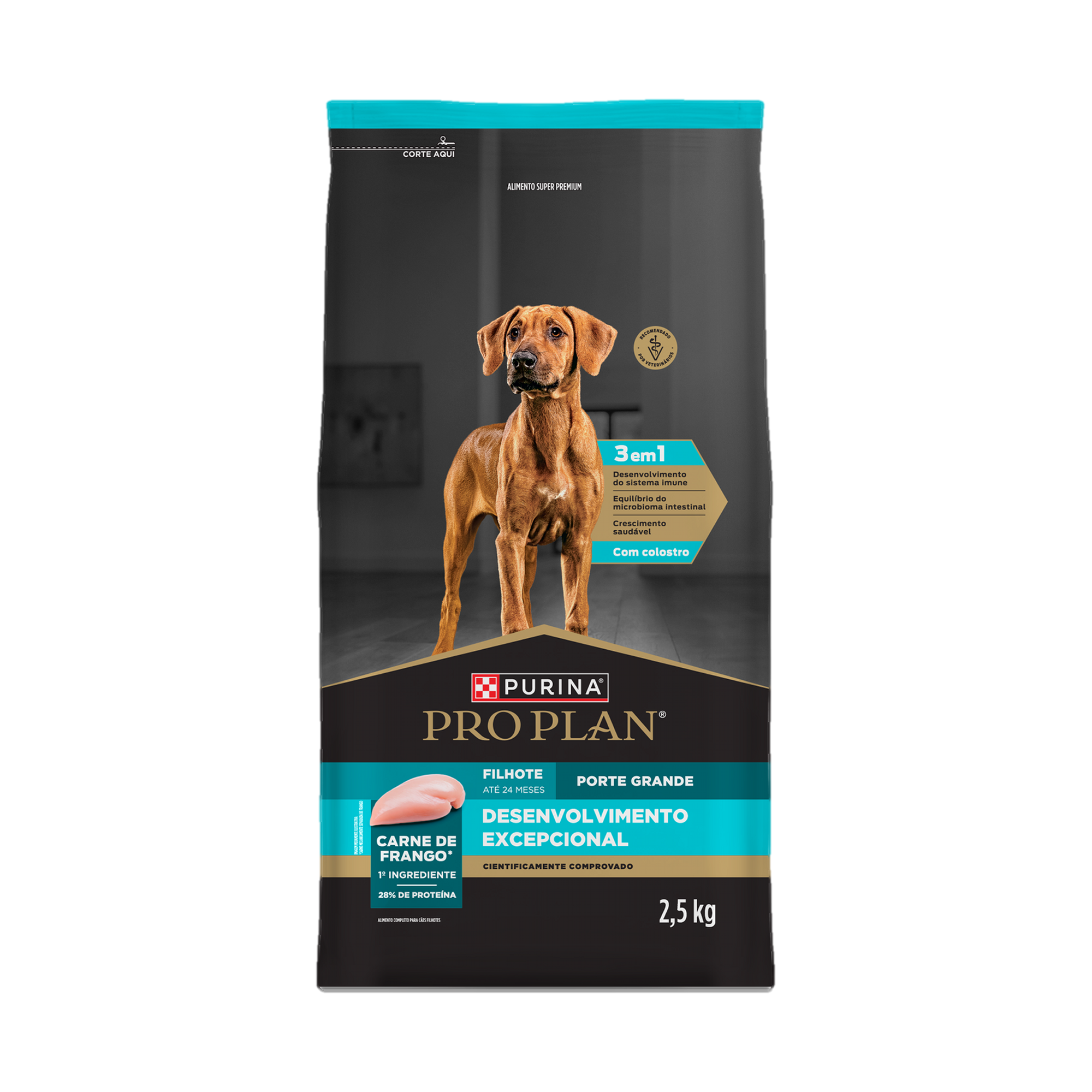 Embalagem de PURINA® PRO PLAN® Desenvolvimento Excepcional Filhote Porte Grande, vista frontal