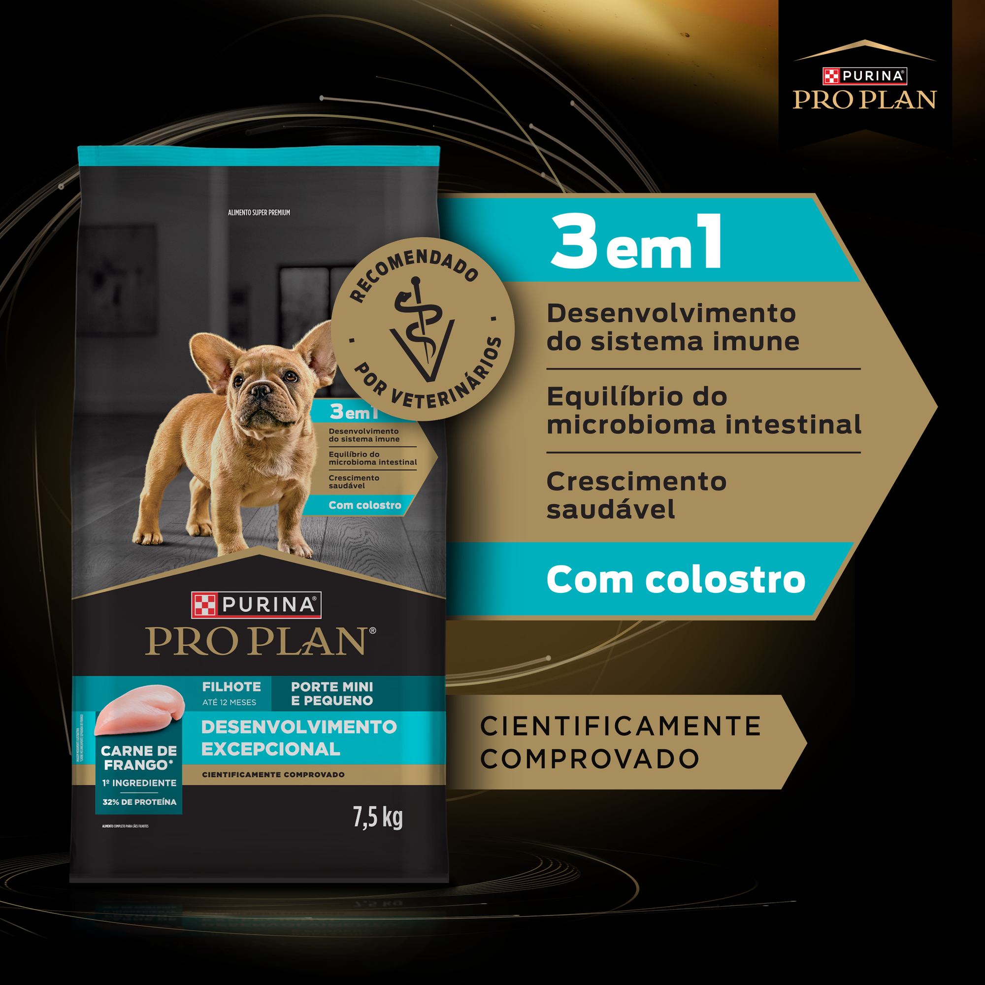 Informações de PURINA® PRO PLAN® Desenvolvimento Excepcional Filhote Porte Mini e Pequeno