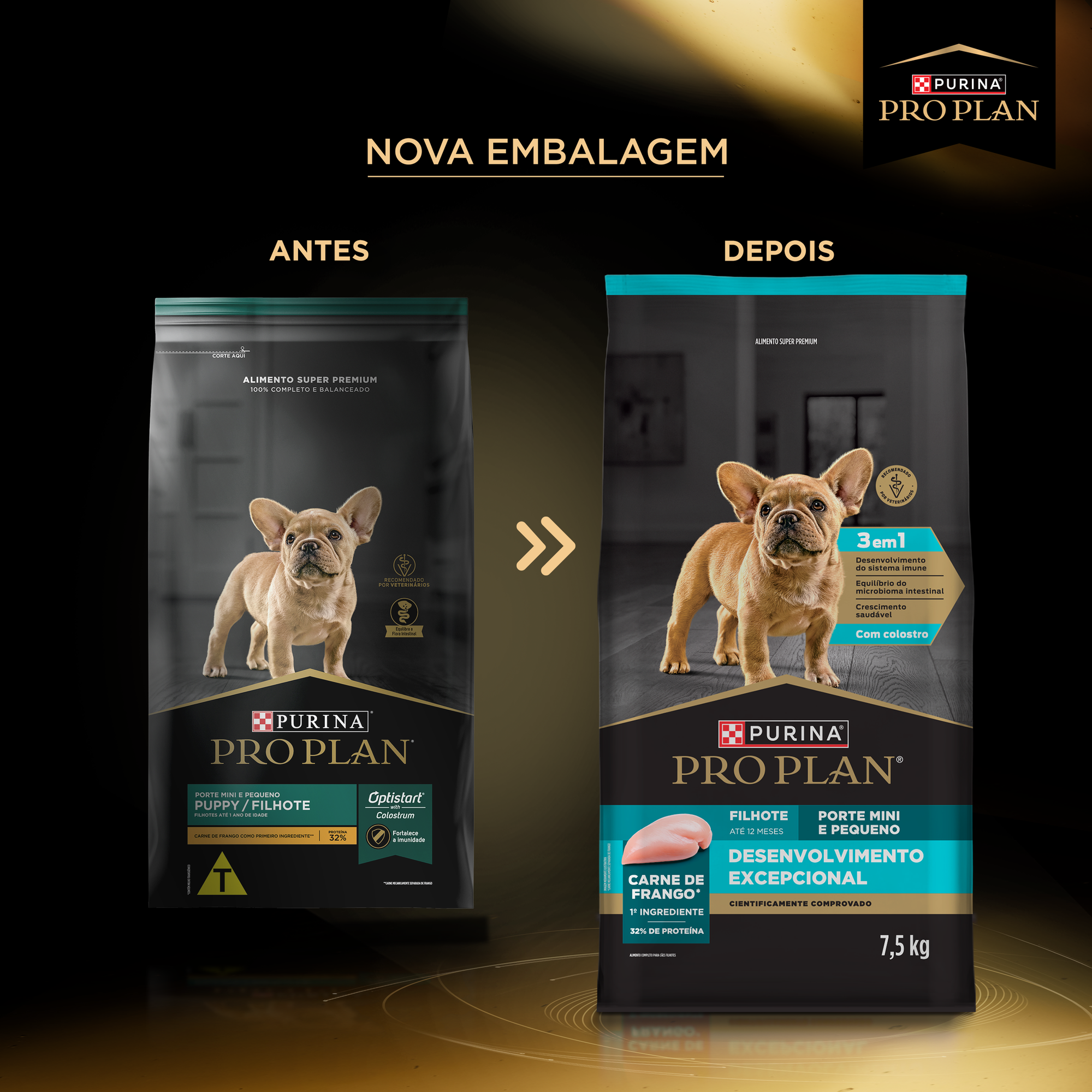 Informações de PURINA® PRO PLAN® Desenvolvimento Excepcional Filhote Porte Mini e Pequeno