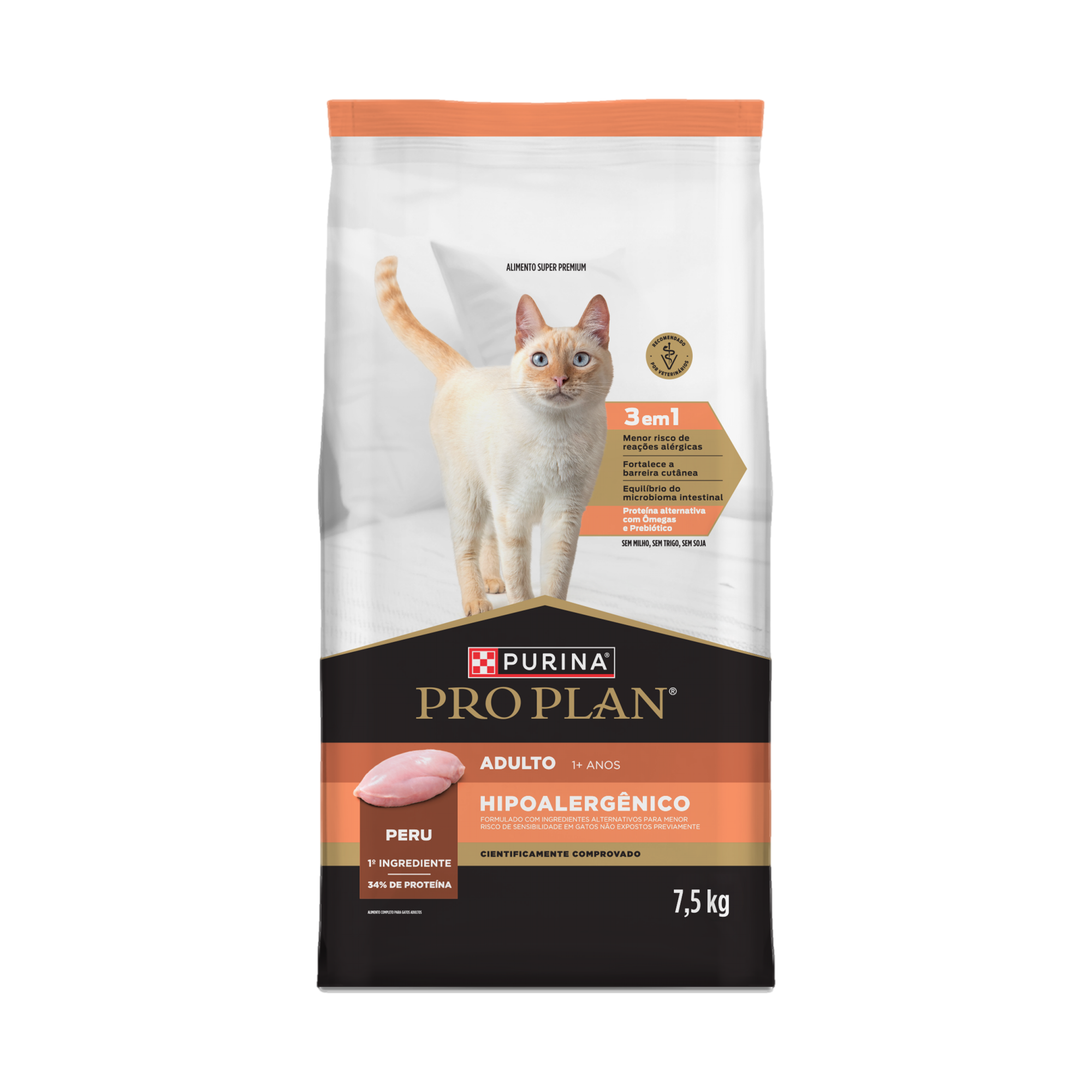 Embalagem de PURINA® PRO PLAN® Hipoalergênico Adulto, vista frontal