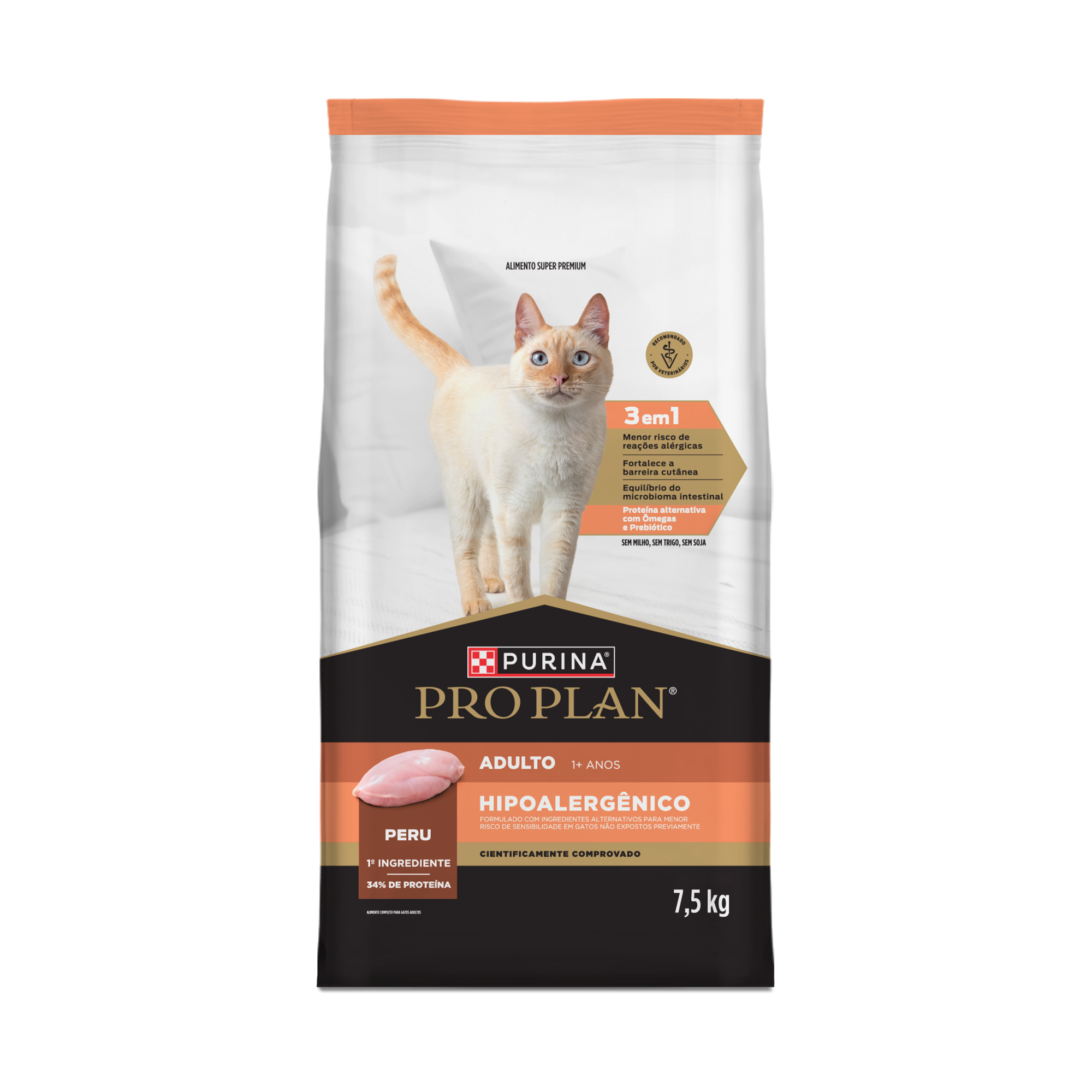 Embalagem de PURINA® PRO PLAN® Hipoalergênico Adulto, vista frontal