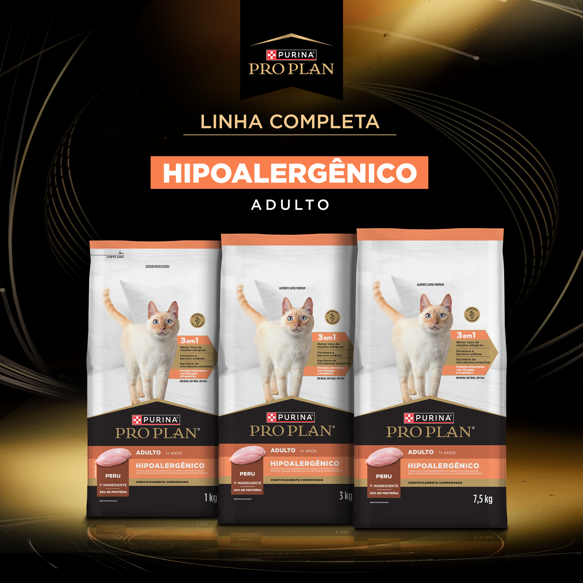 Informações de PURINA® PRO PLAN® Hipoalergênico Adulto