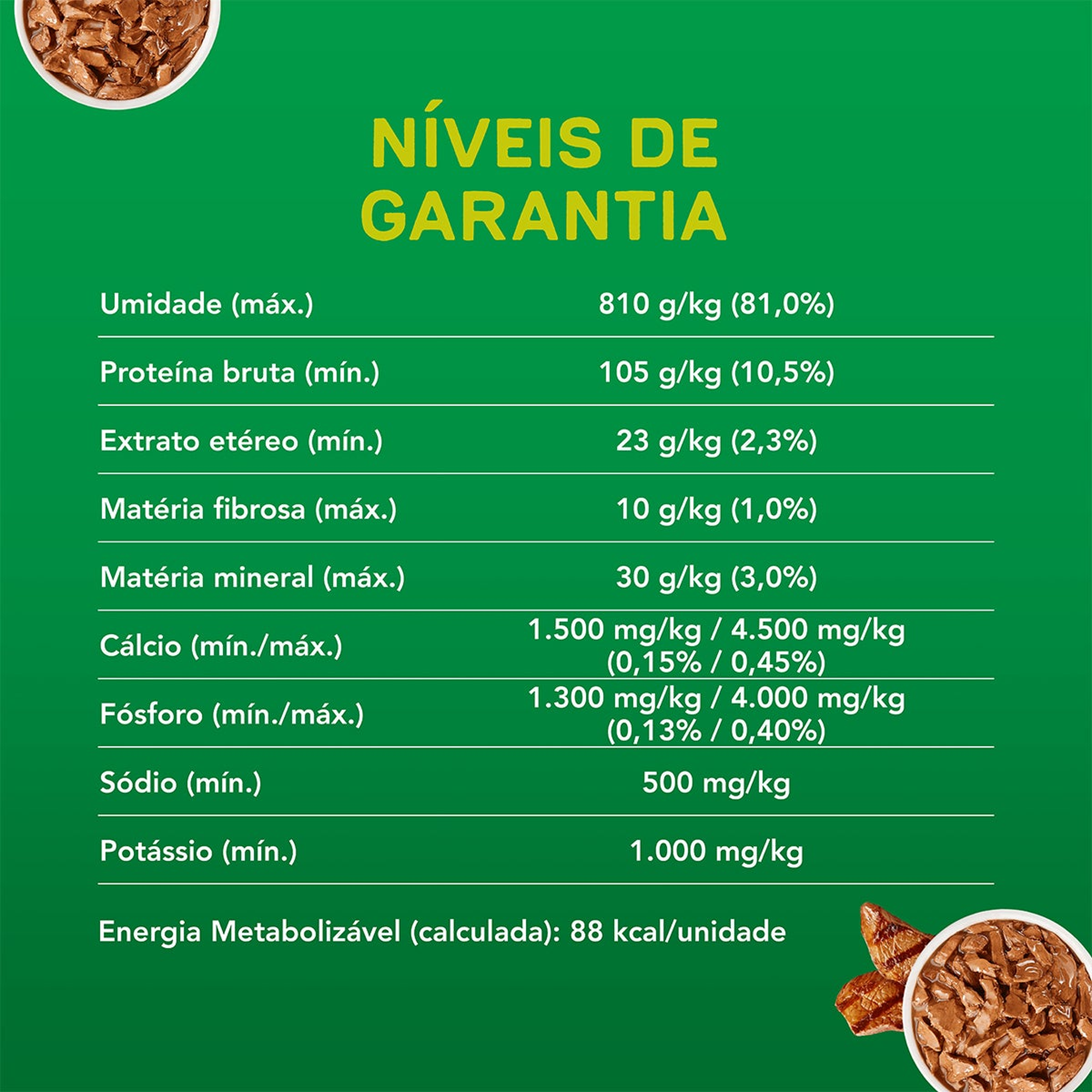 Informações de Sachê Dog Chow para Filhotes Mini e Pequenos com Carne e Arroz