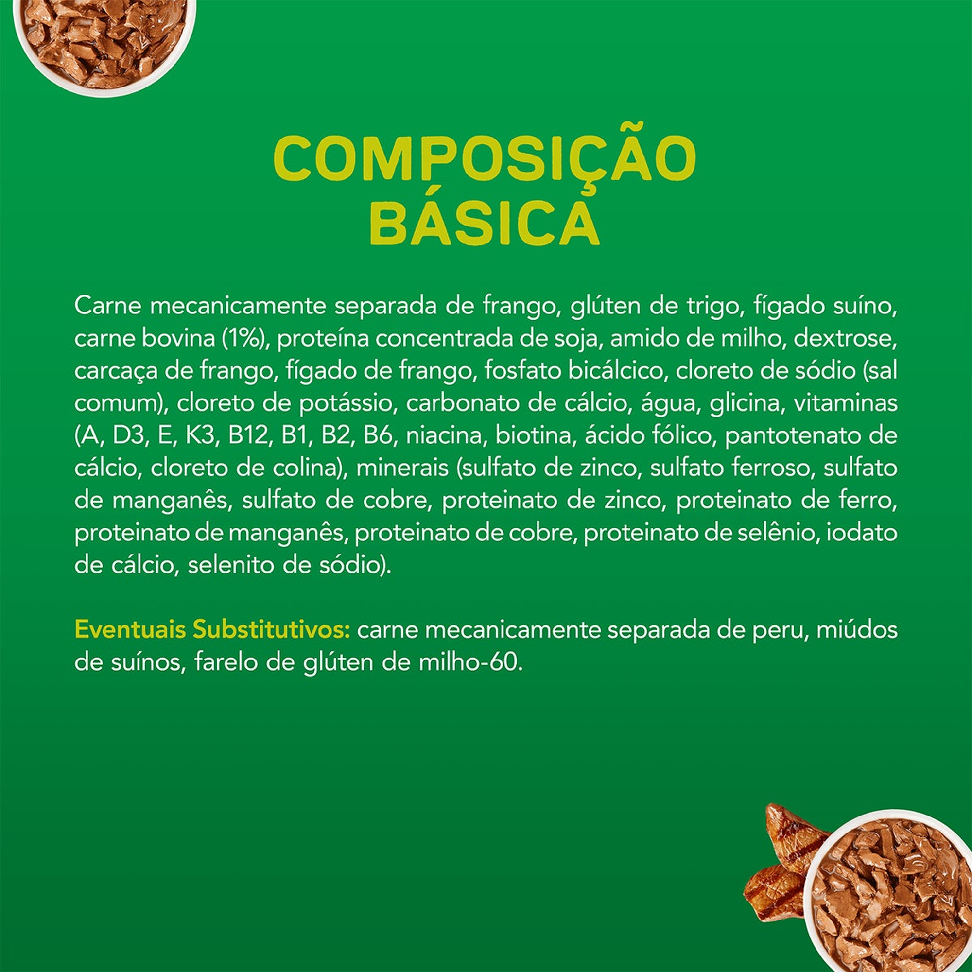 Informações de Sachê Dog Chow para Filhotes Mini e Pequenos com Carne e Arroz