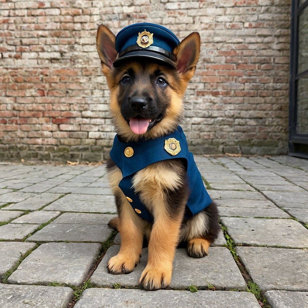 O Chase é um cachorro filhote da raça Pastor Alemão
