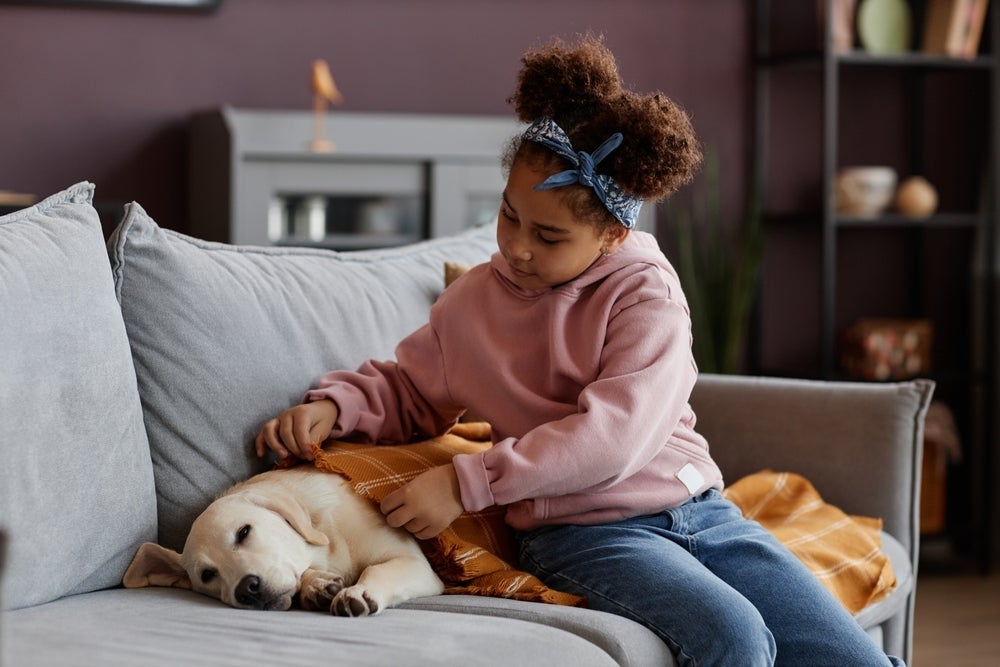 O Labrador se dá muito bem com crianças