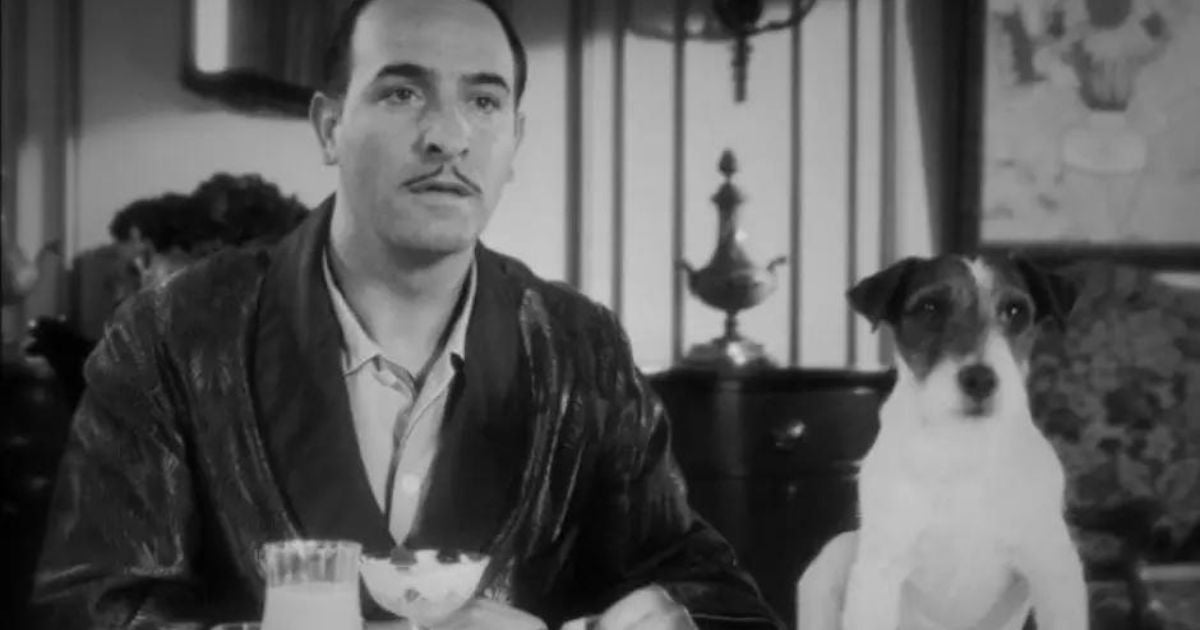 "O Artista" conta com um cachorro Jack Russell no elenco (Créditos: Divulgação)